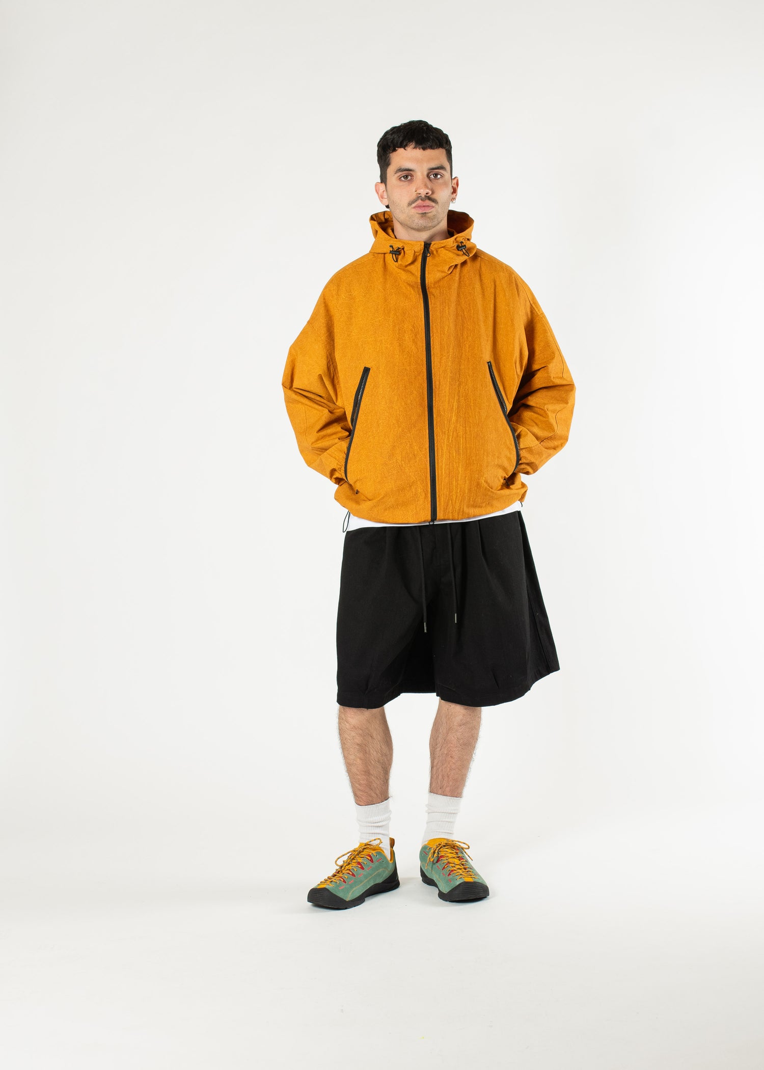 Short plissé en coton 