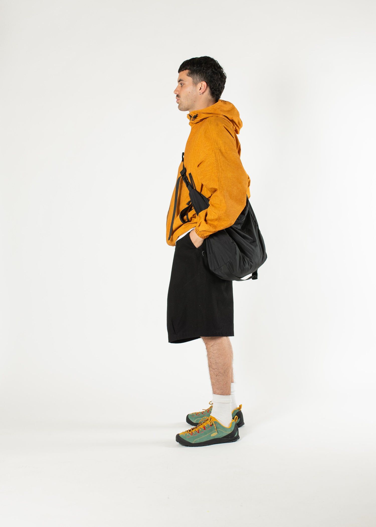 Short plissé en coton 