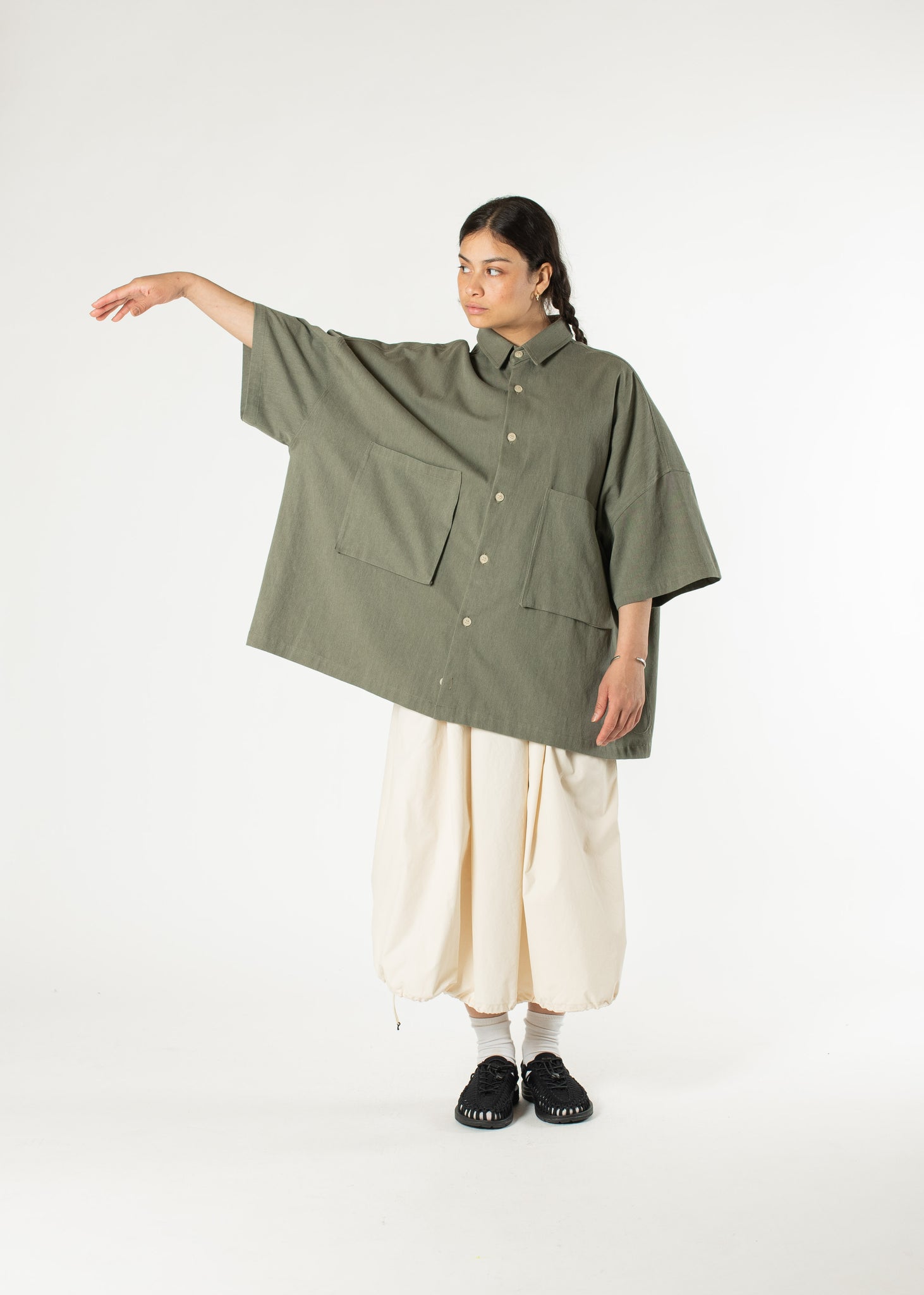 Two-pocket Big Shirt