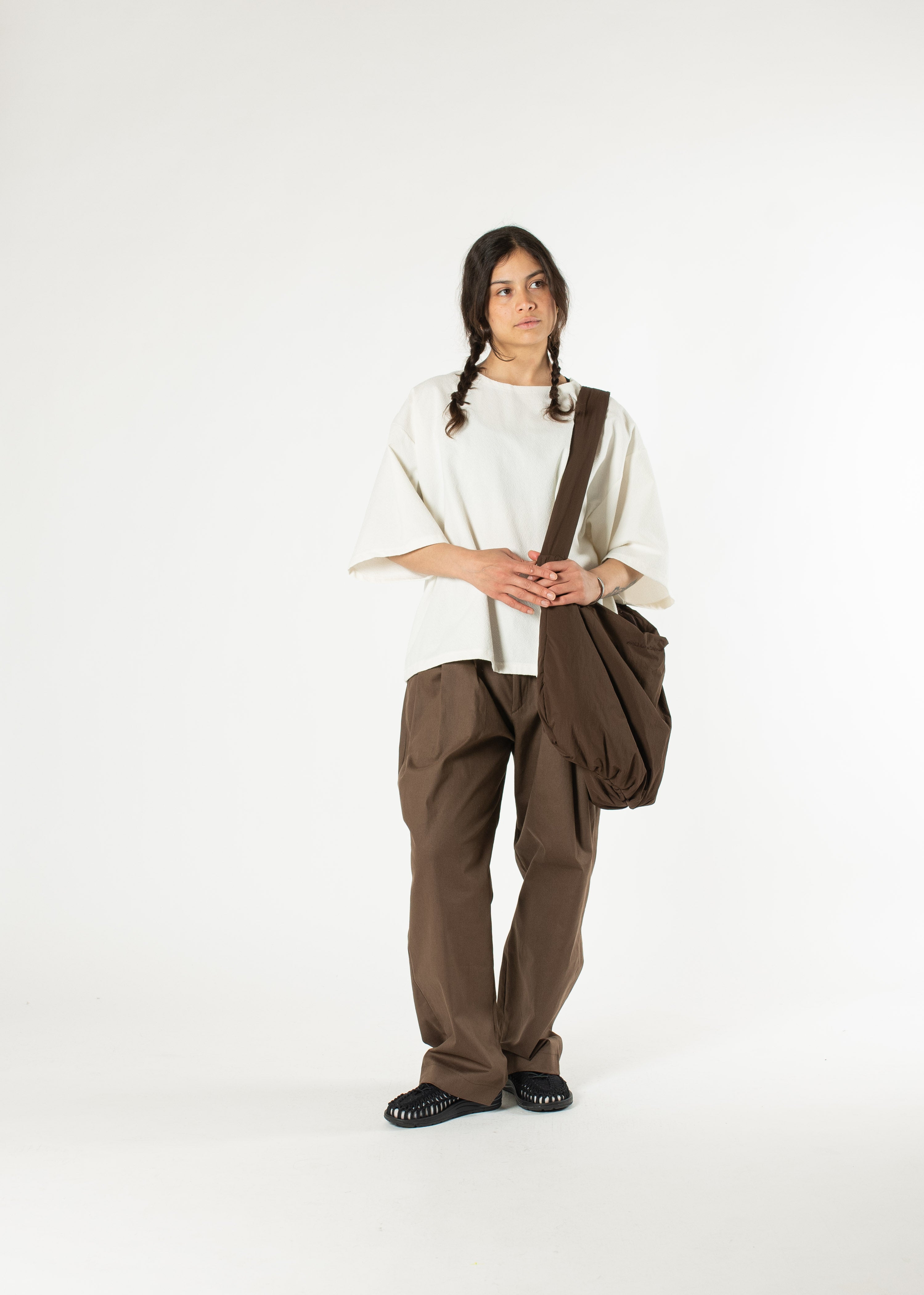 【BAON】Fullcus Bijo Pintuck Cotton Pants Pintuck Trouser (Cloud Cotton Terry) - Stoffa