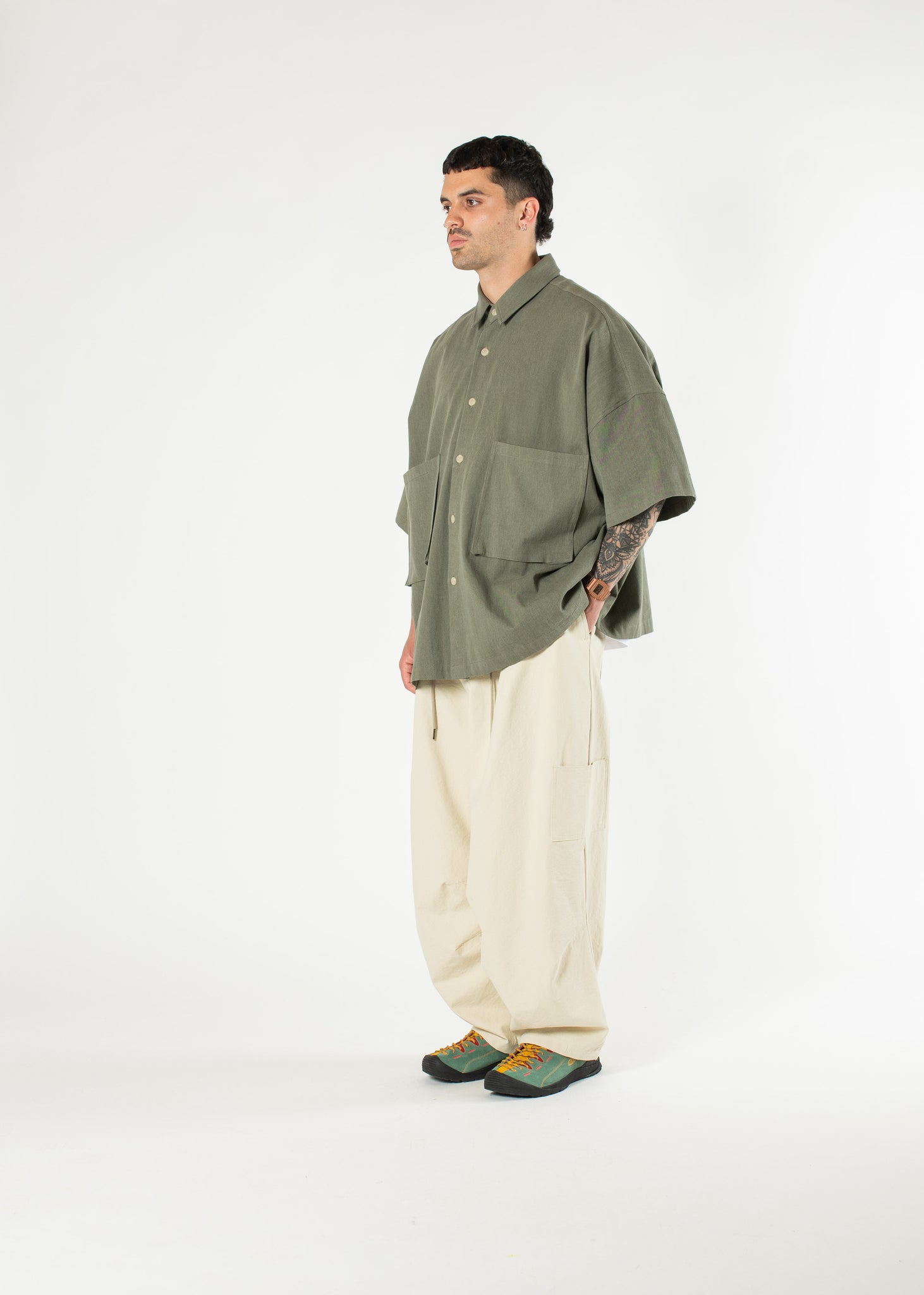 Two-pocket Big Shirt