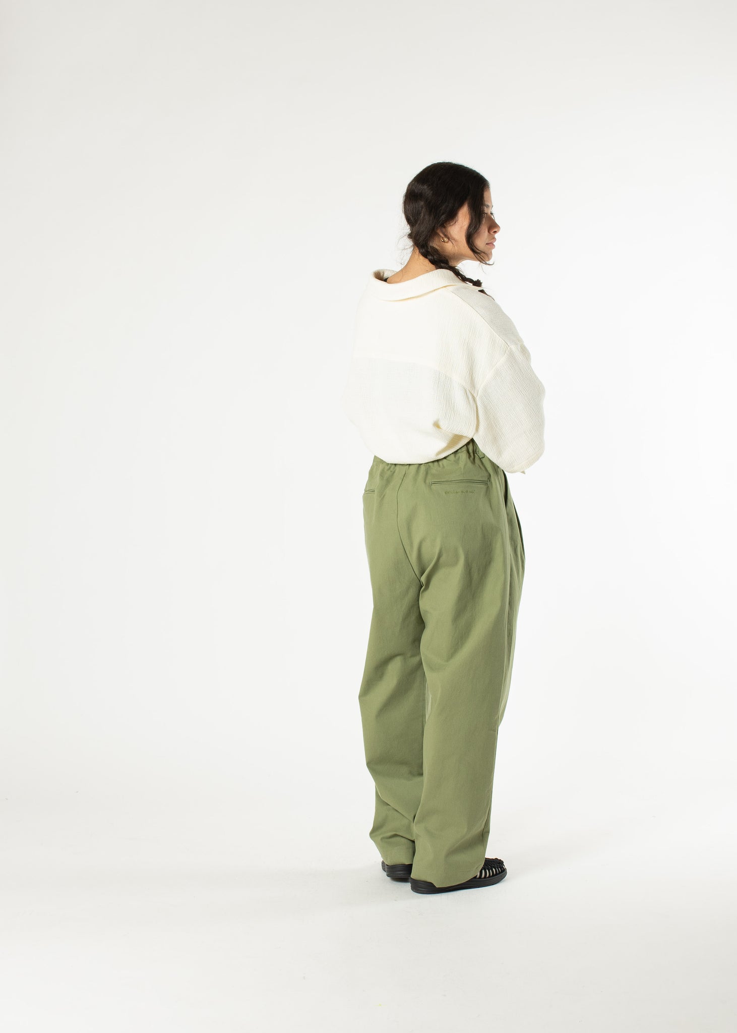 Pantalon plissé signature