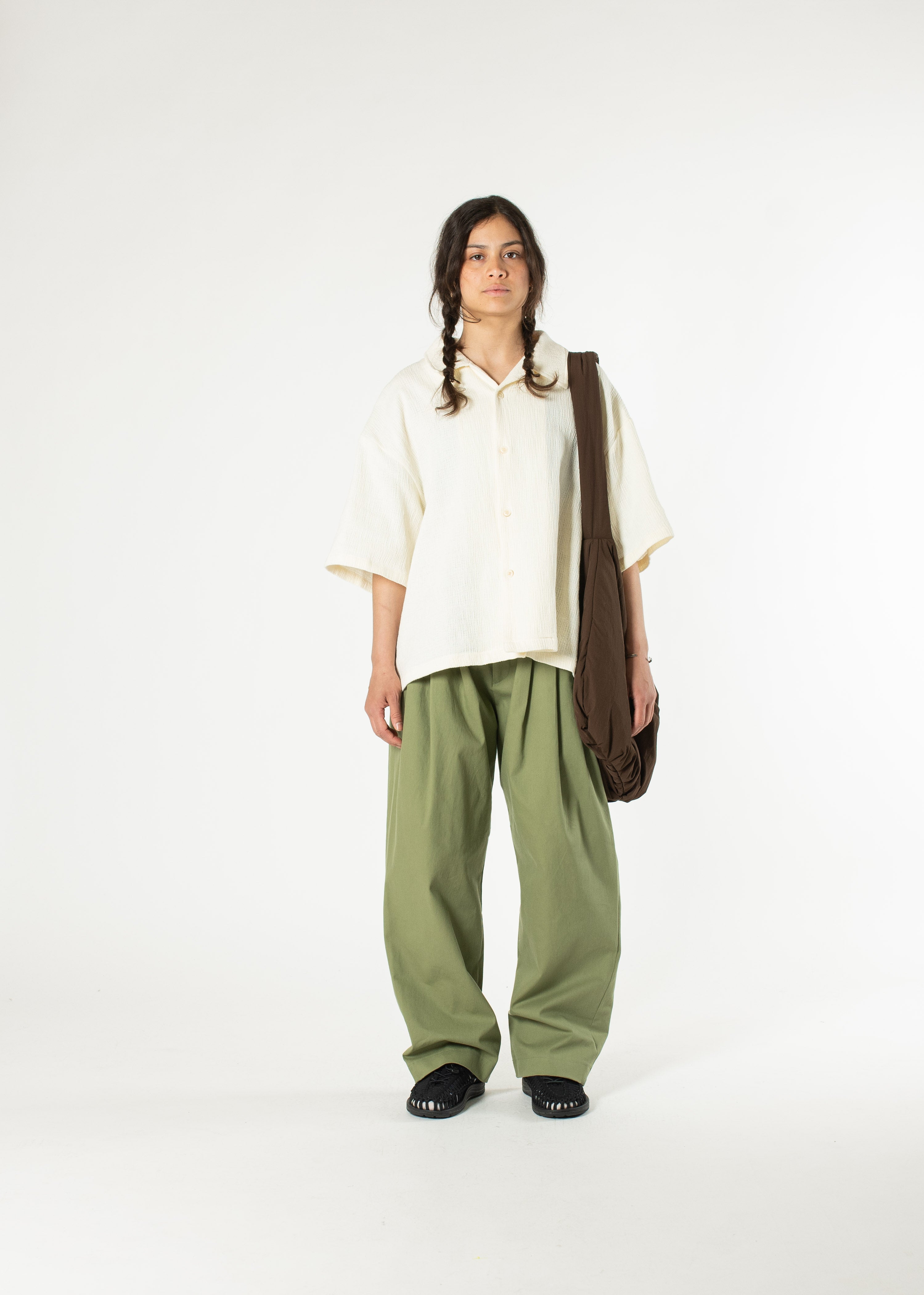 Pintuck Cotton Trousers – Estudio Niksen