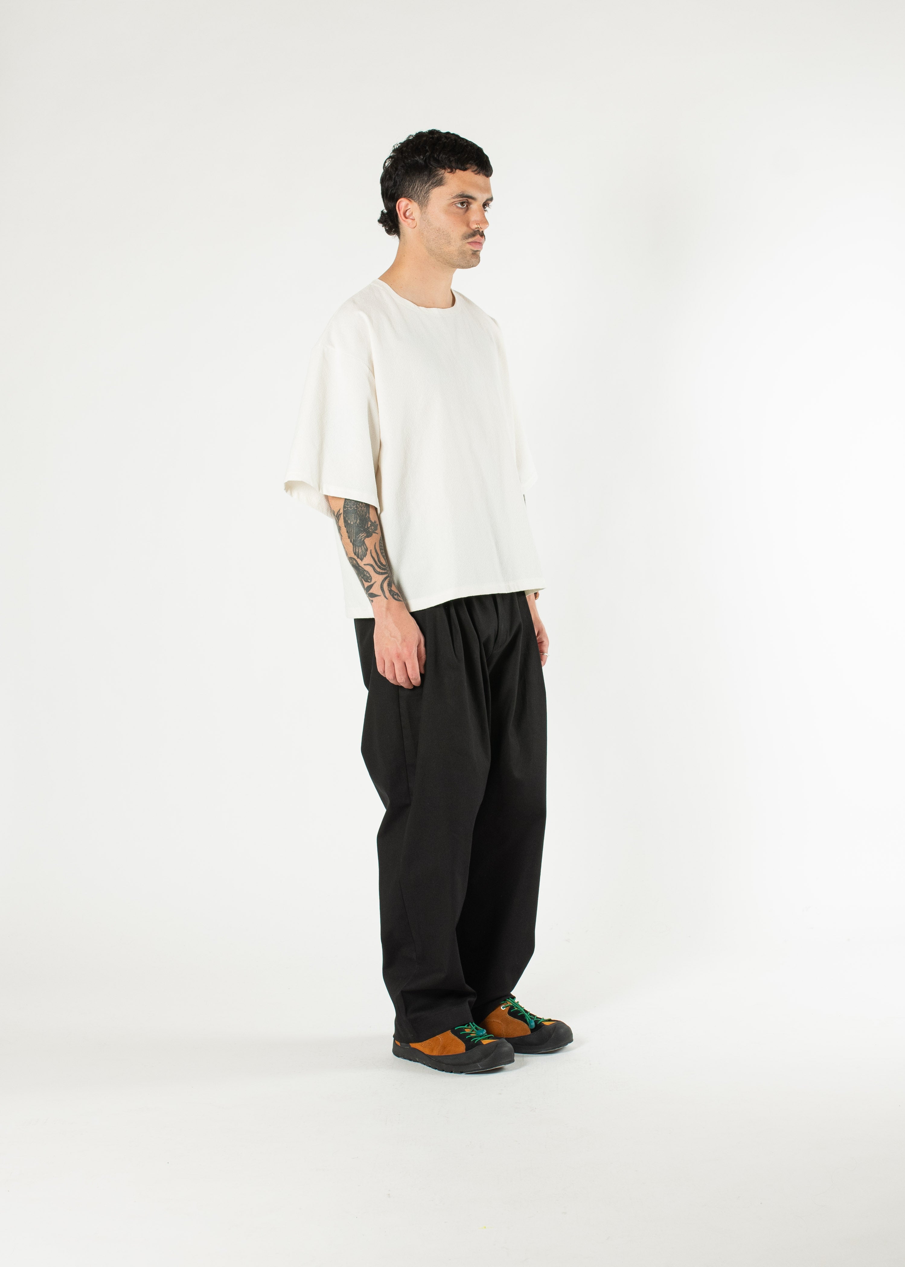 Pintuck Cotton Trousers – Estudio Niksen