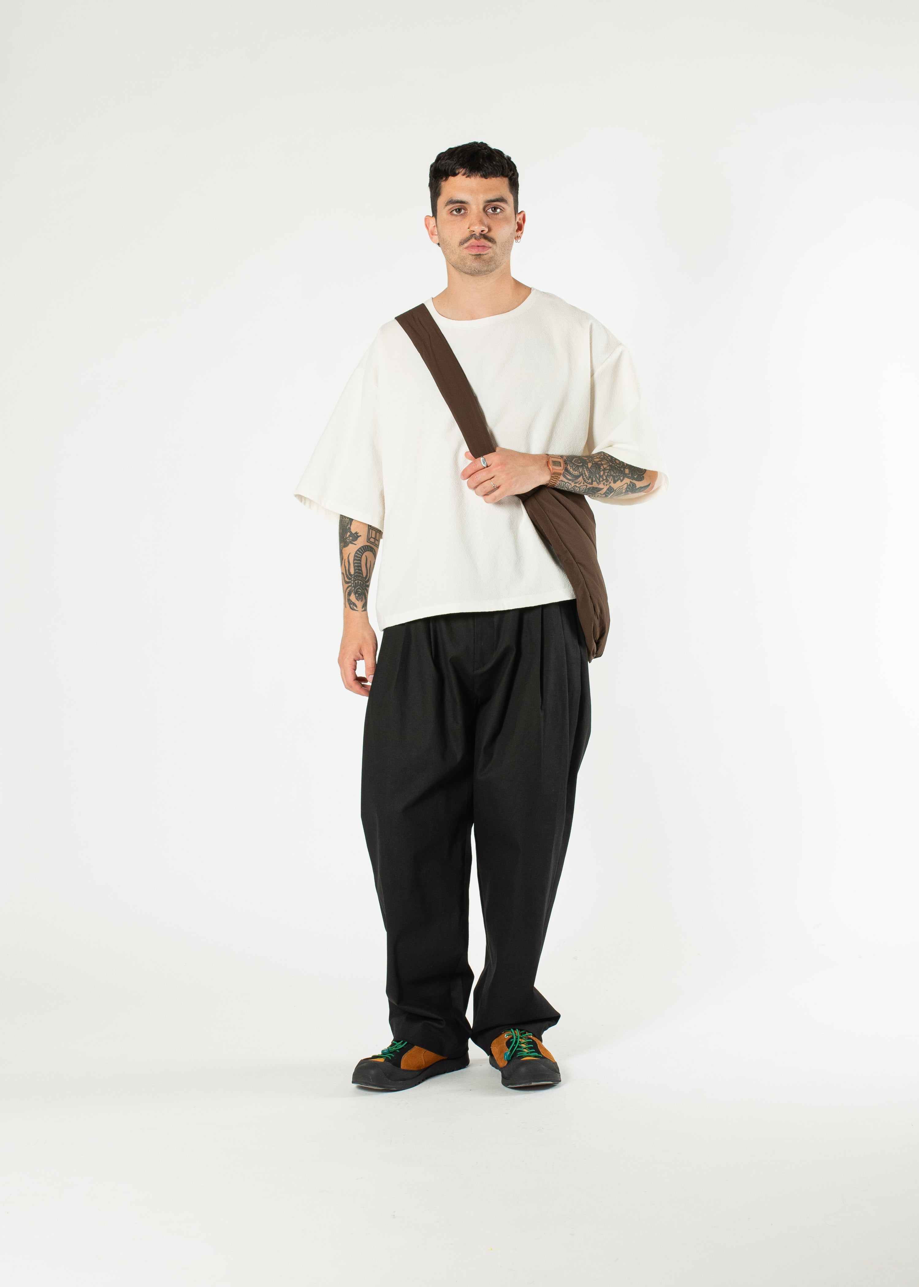 Washed-Linen Pintuck Pajama Pants | Garnet Hill
