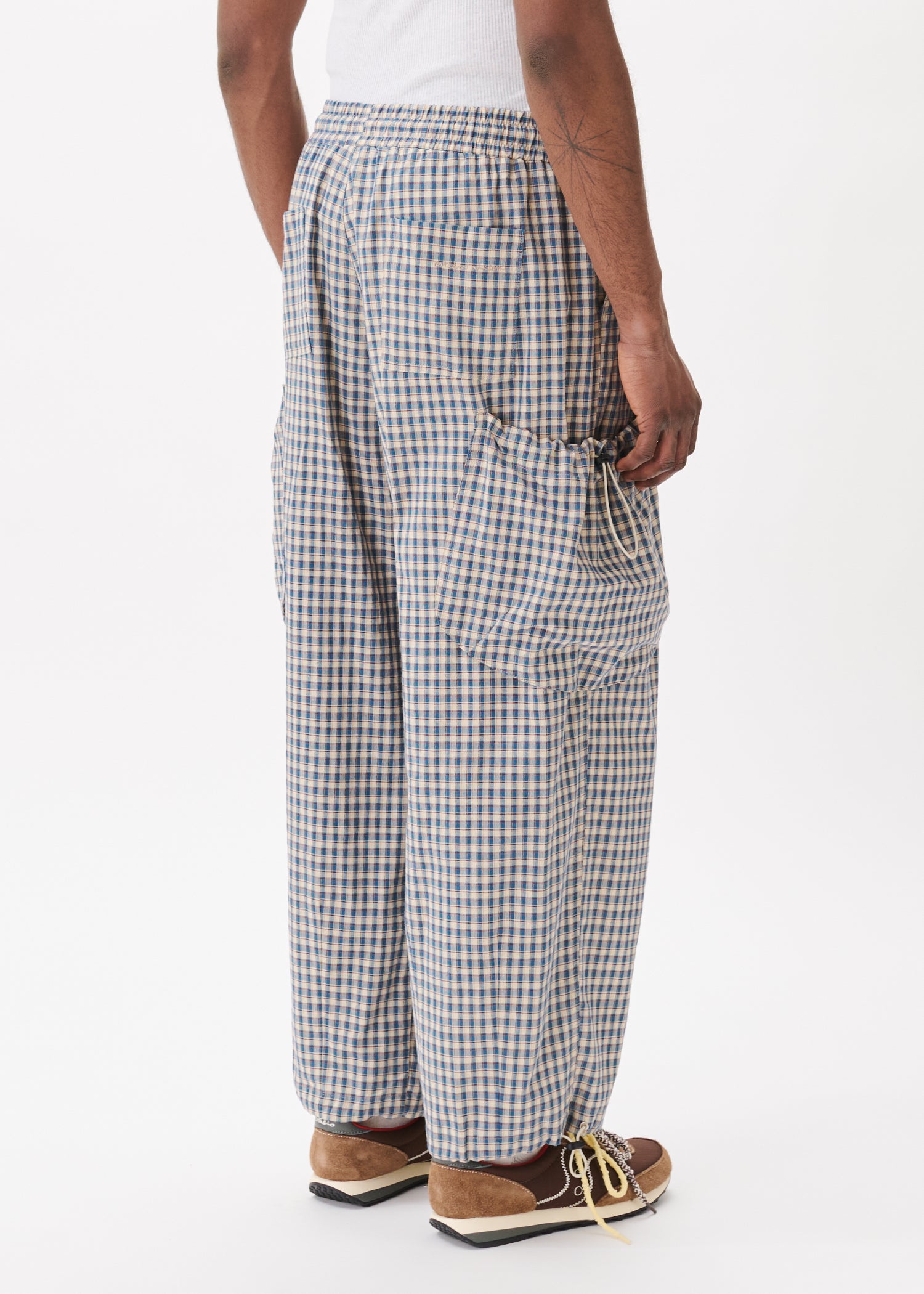 Pantalon cargo à carreaux Bungee