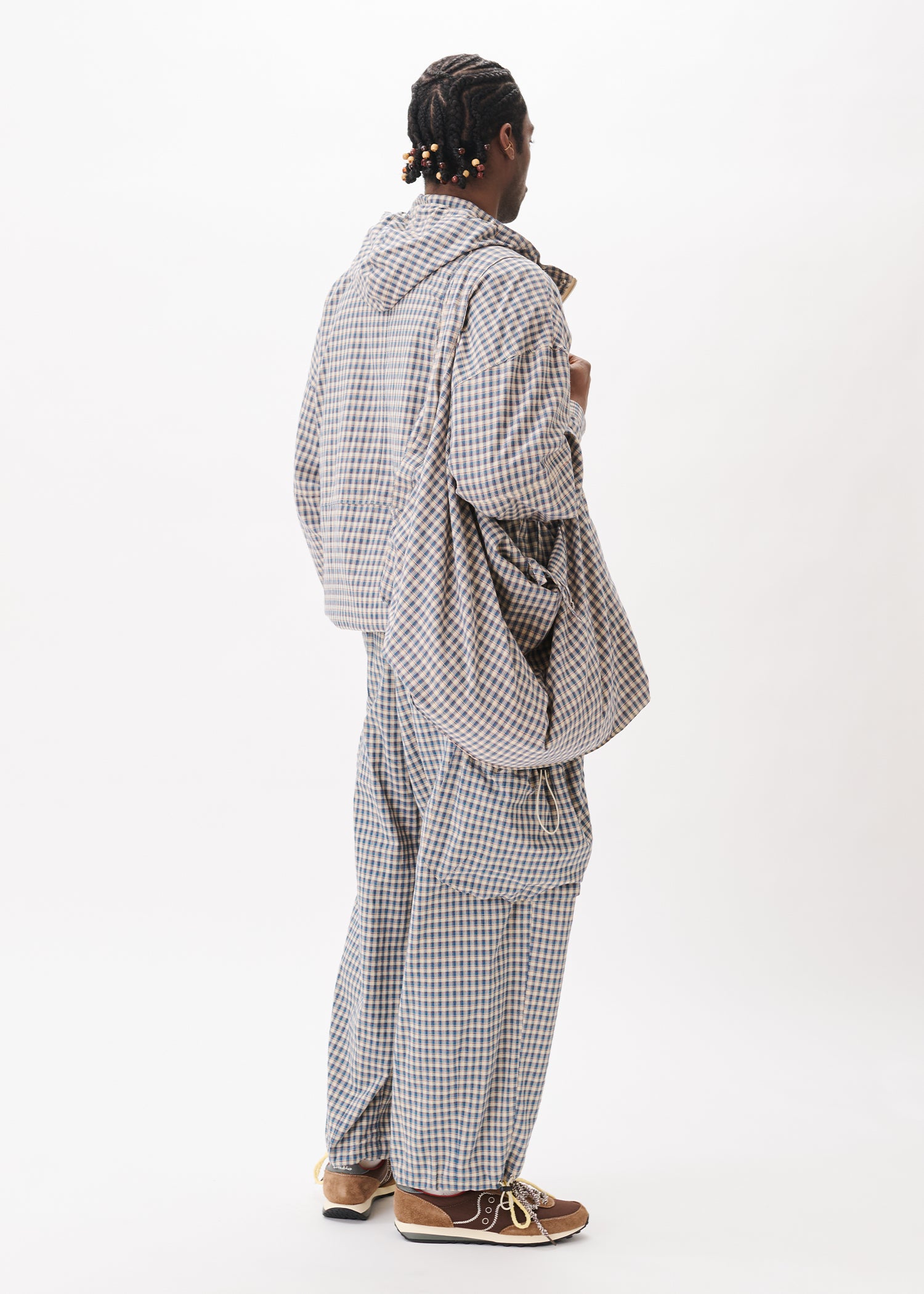 Pantalon cargo à carreaux Bungee