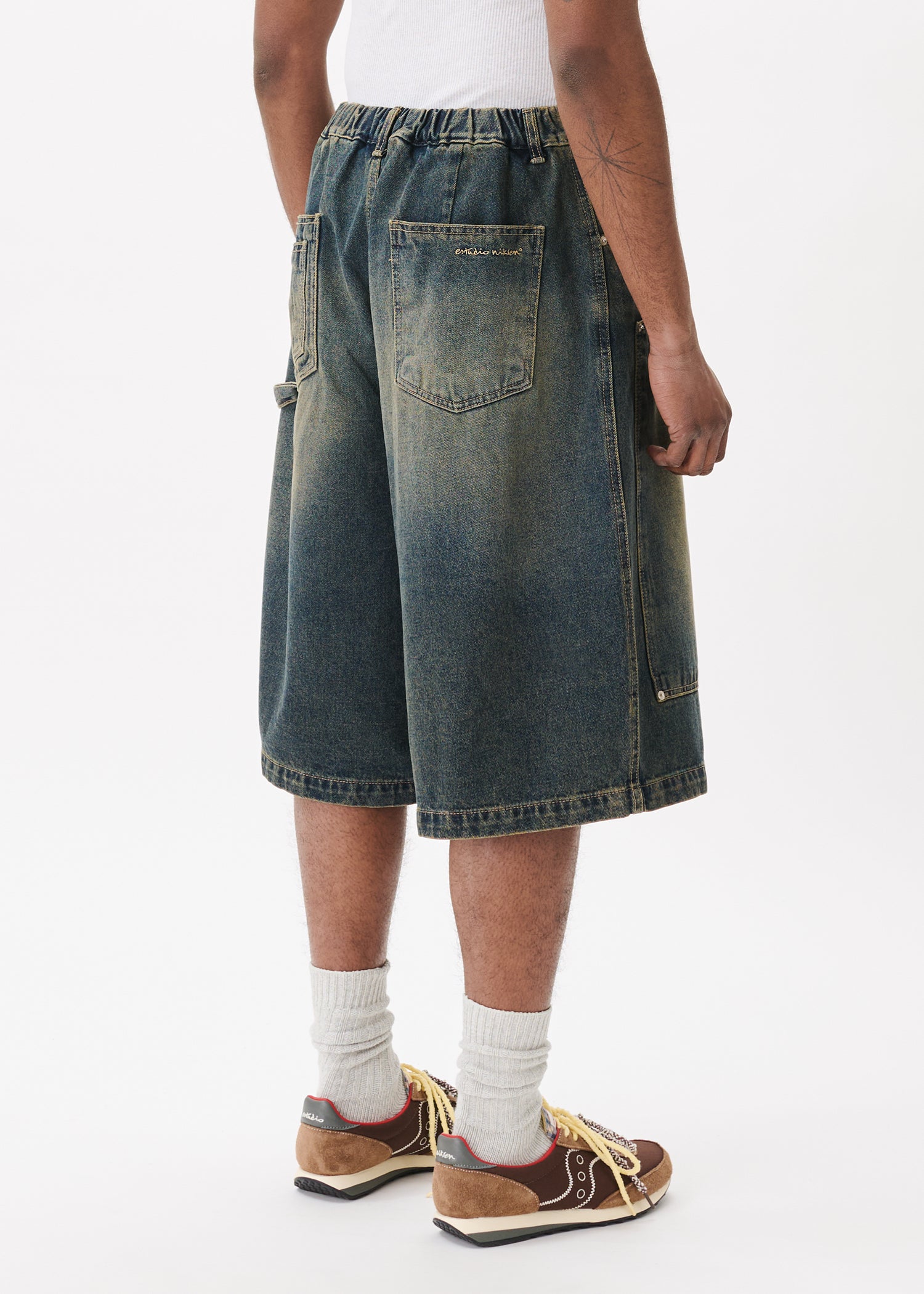 Shorts amples en jean style charpentier