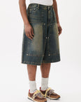Shorts amples en jean style charpentier