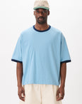 Contrast-rib Cropped Tee