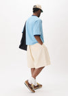 Contrast-rib Cropped Tee
