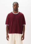Contrast-rib Cropped Tee