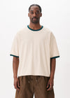 Contrast-rib Cropped Tee