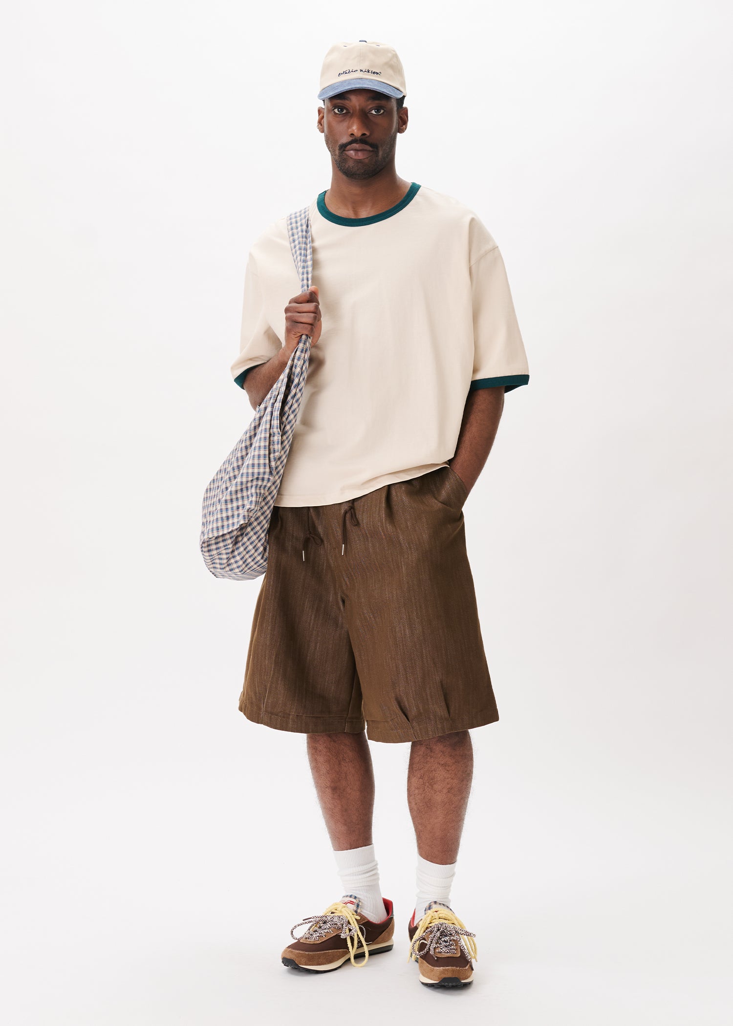 Contrast-rib Cropped Tee – Estudio Niksen