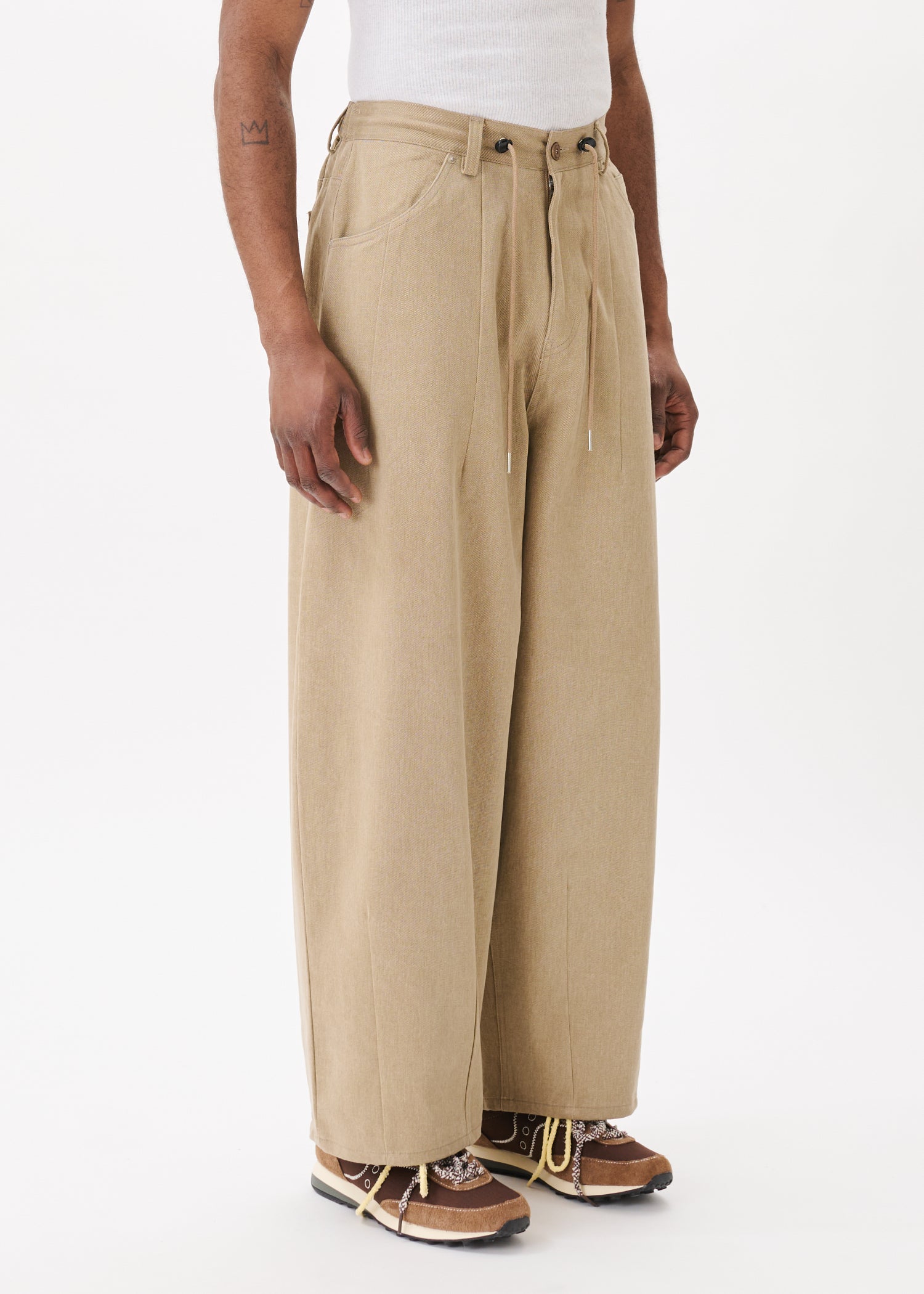 Jean en jean à double pince