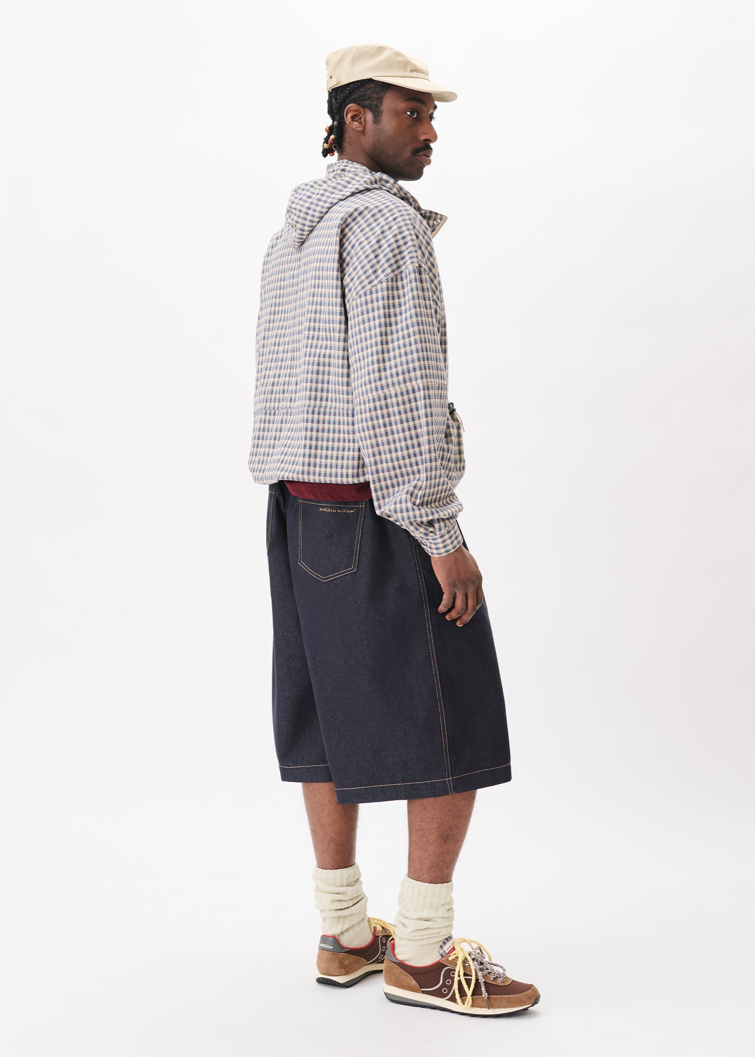 Raw Denim Pintuck Shorts – Estudio Niksen