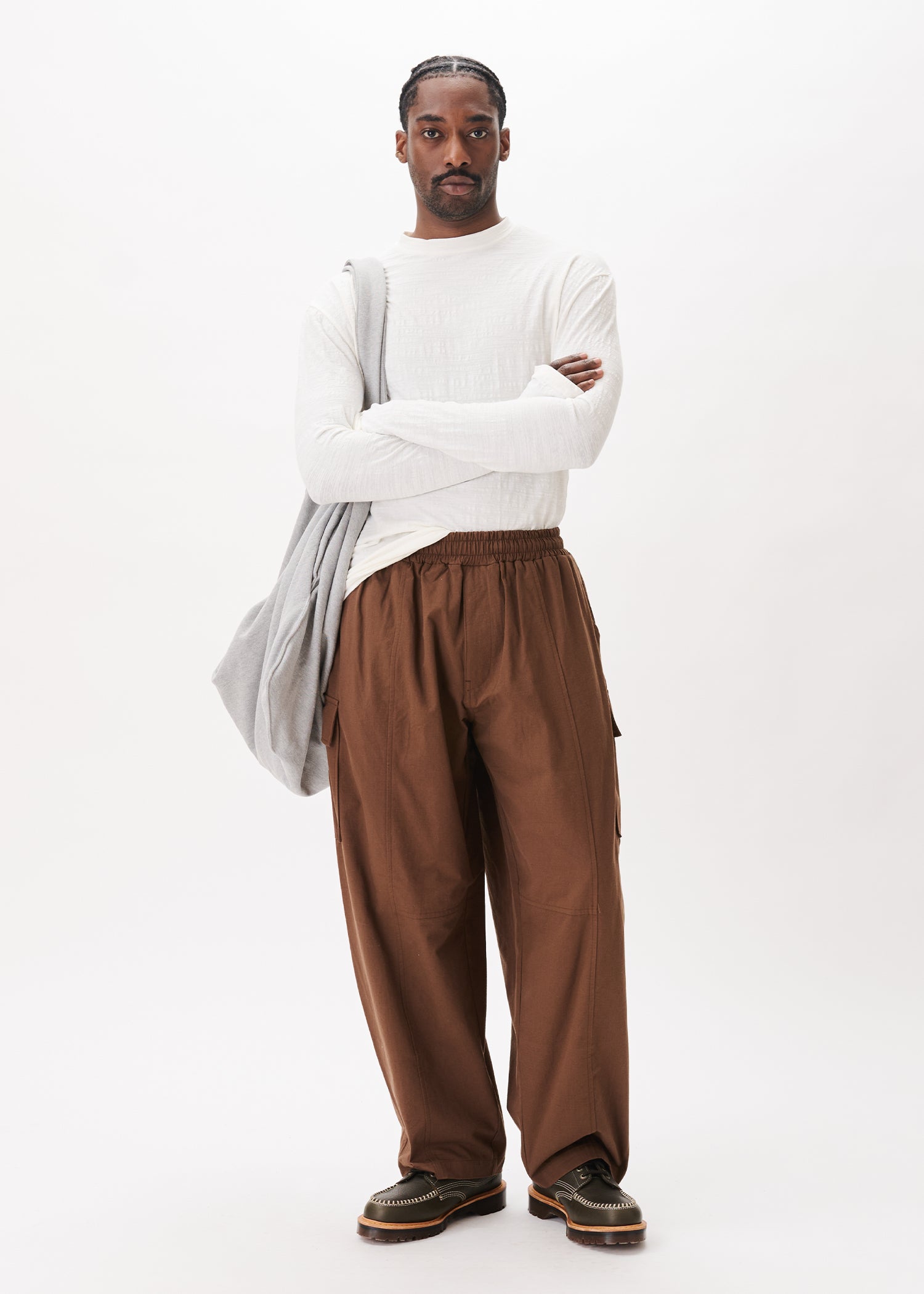 トップス SHISHIKUI holed top b D.BROWN Niksen Fitted Top – Estudio Niksen