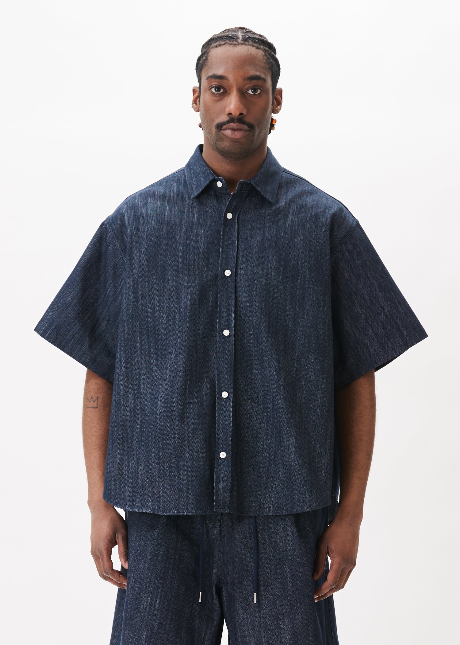 Chemise ample à manches courtes