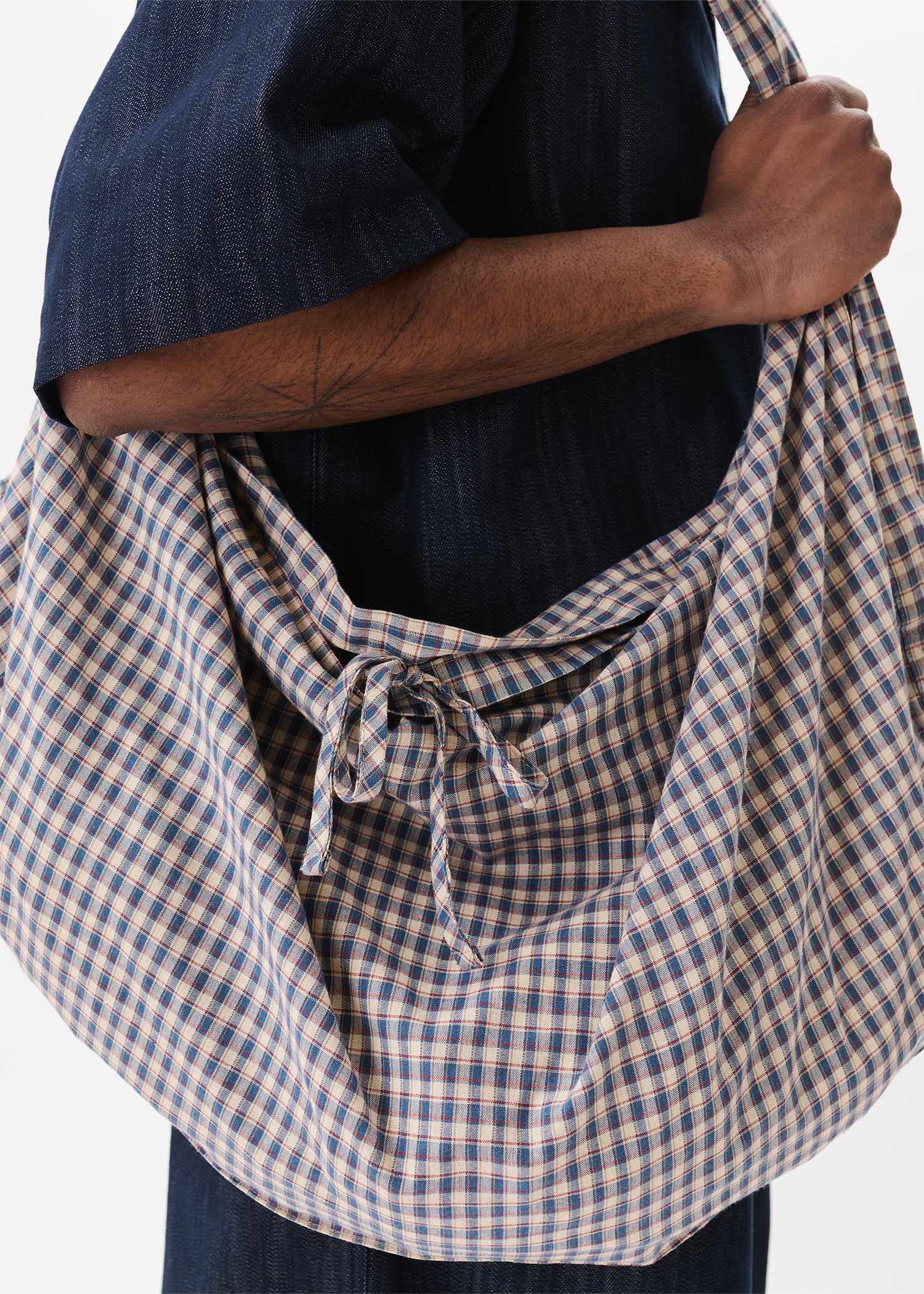 新品POLYESTER CHECK PATTERN BAG Three-way Checkered Bag – Estudio Niksen