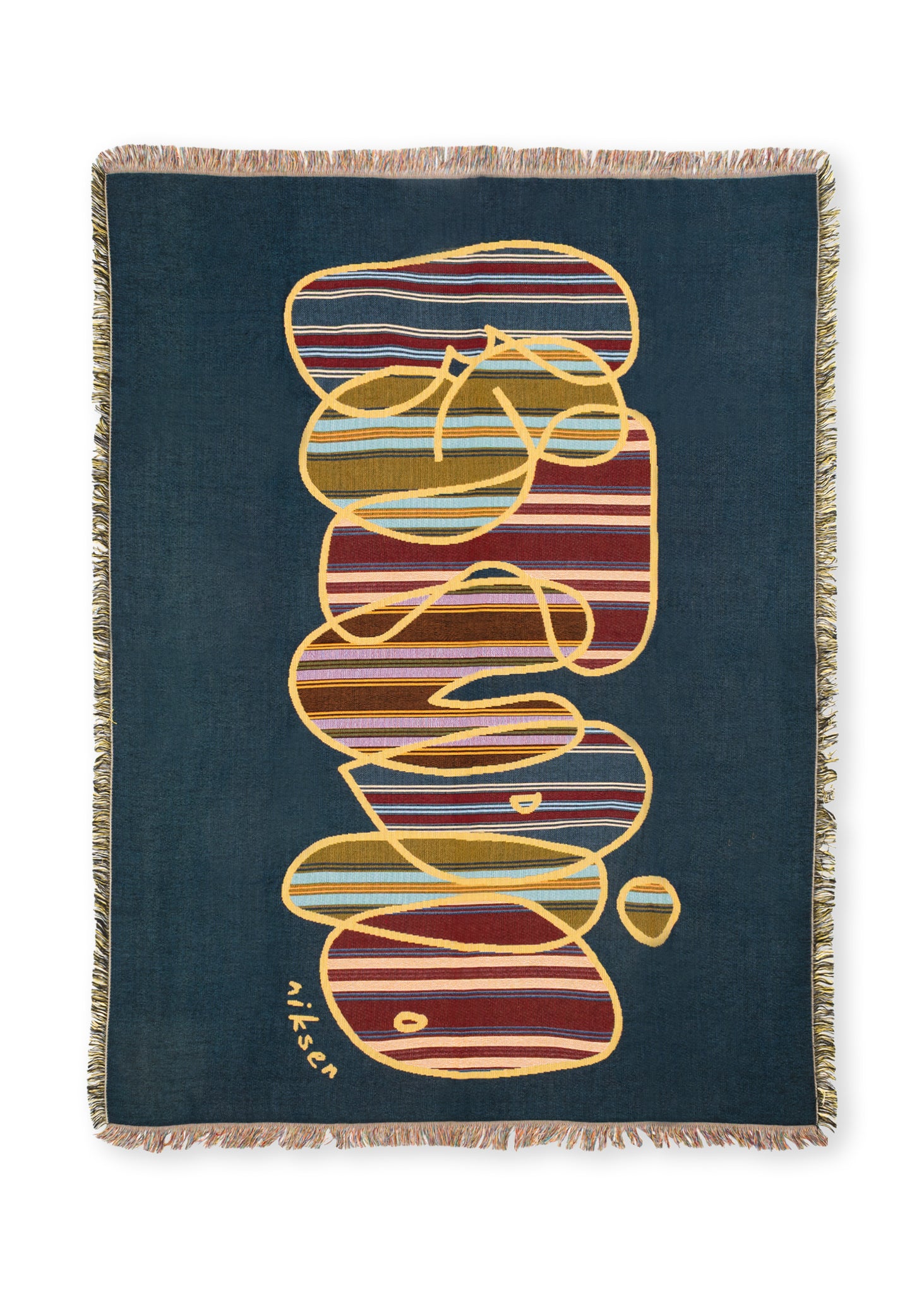 Stripe Bubble Woven Throw