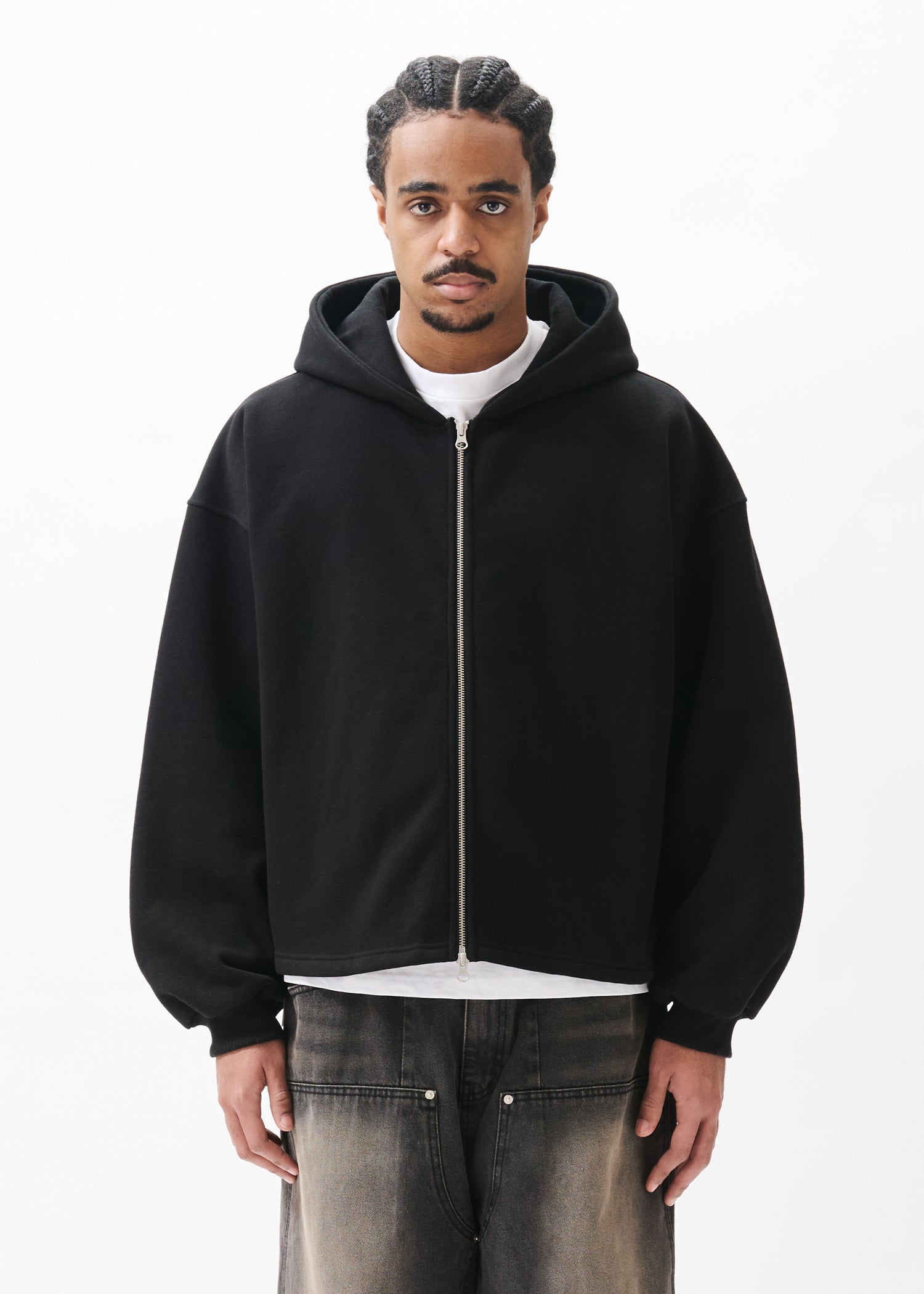 Boxy Zip-up Hoodie