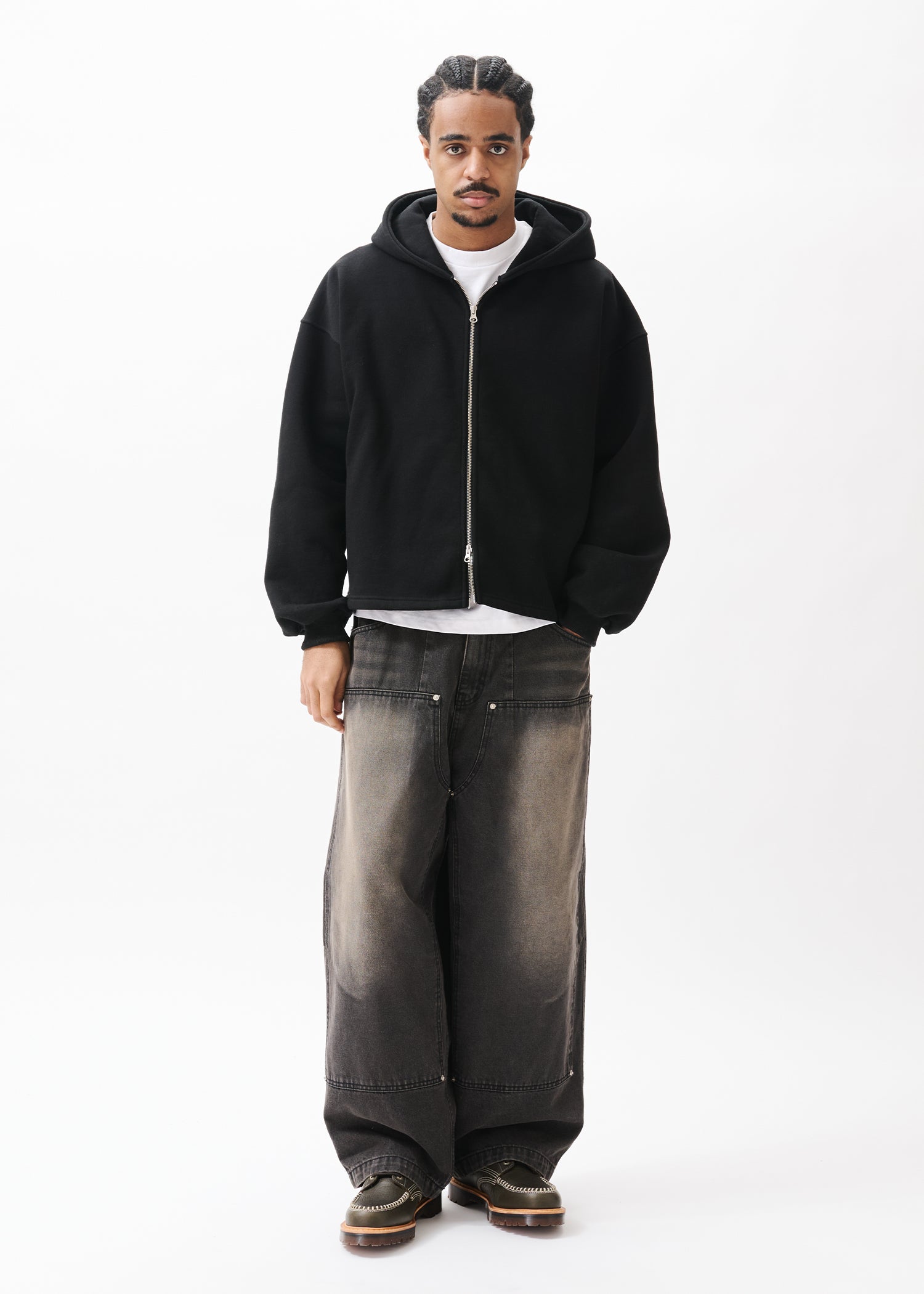 Boxy Zip-up Hoodie – Estudio Niksen