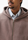 Sweat à capuche zippé Boxy