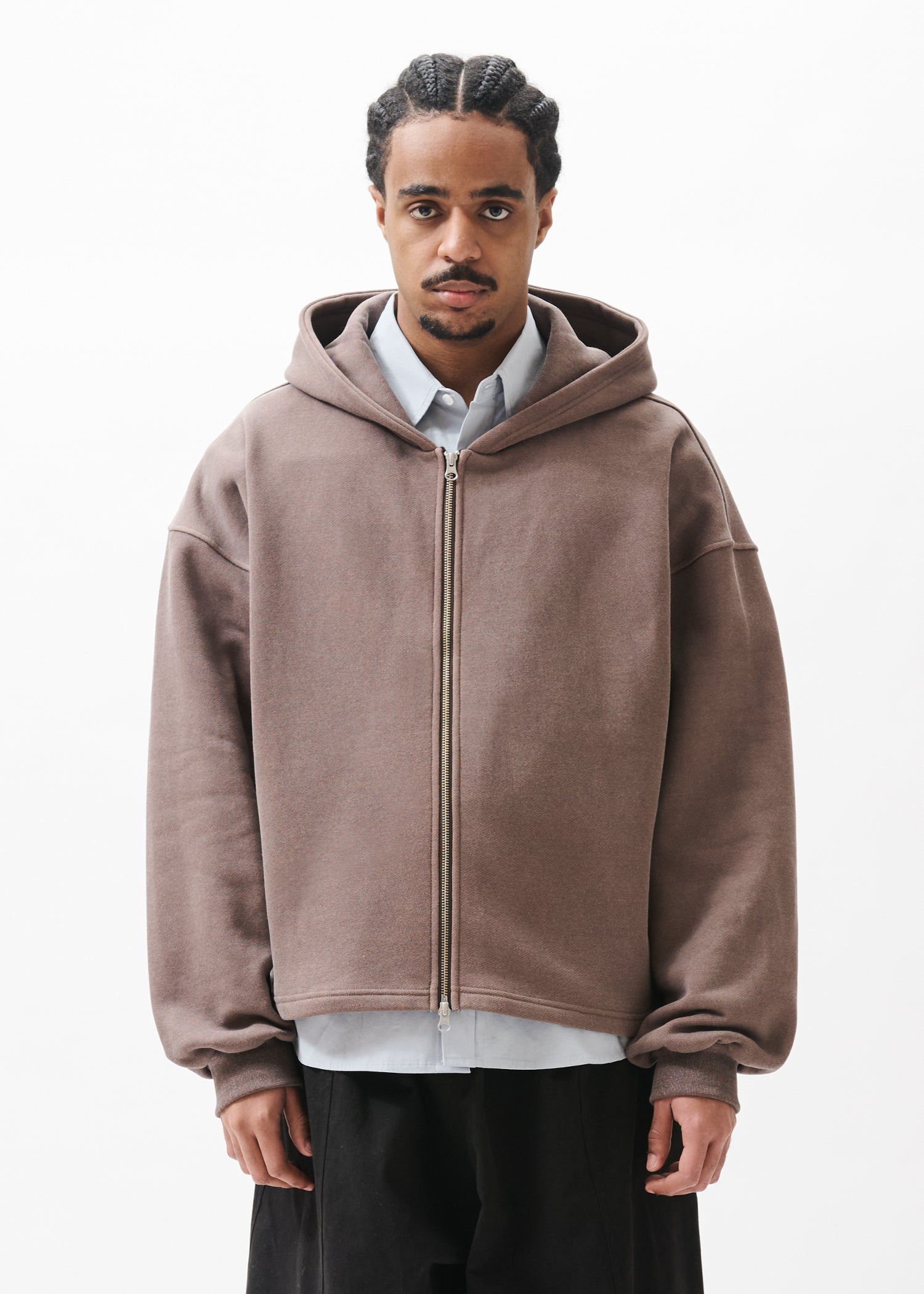 Boxy Zip-up Hoodie