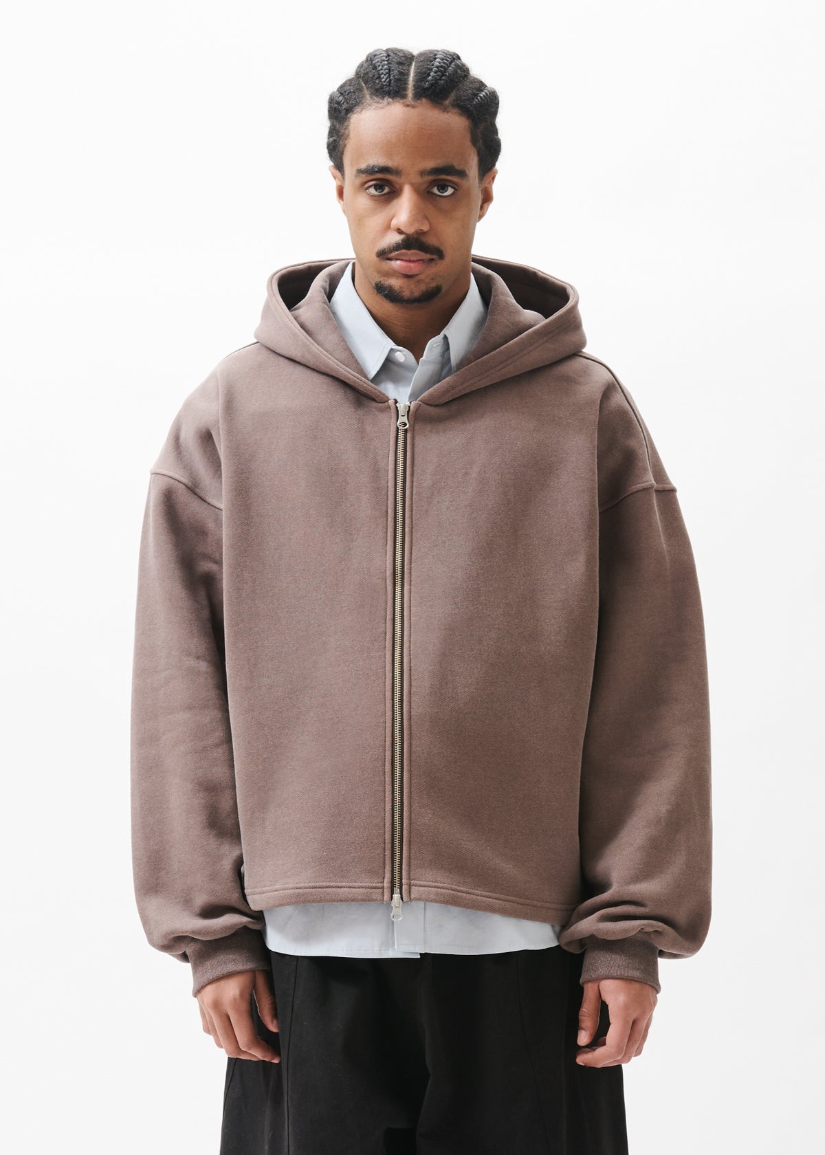 Boxy Zip-up Hoodie – Estudio Niksen