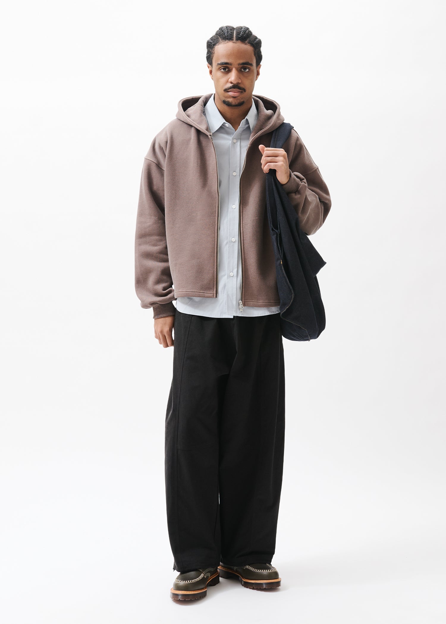 Boxy Zip-up Hoodie – Estudio Niksen