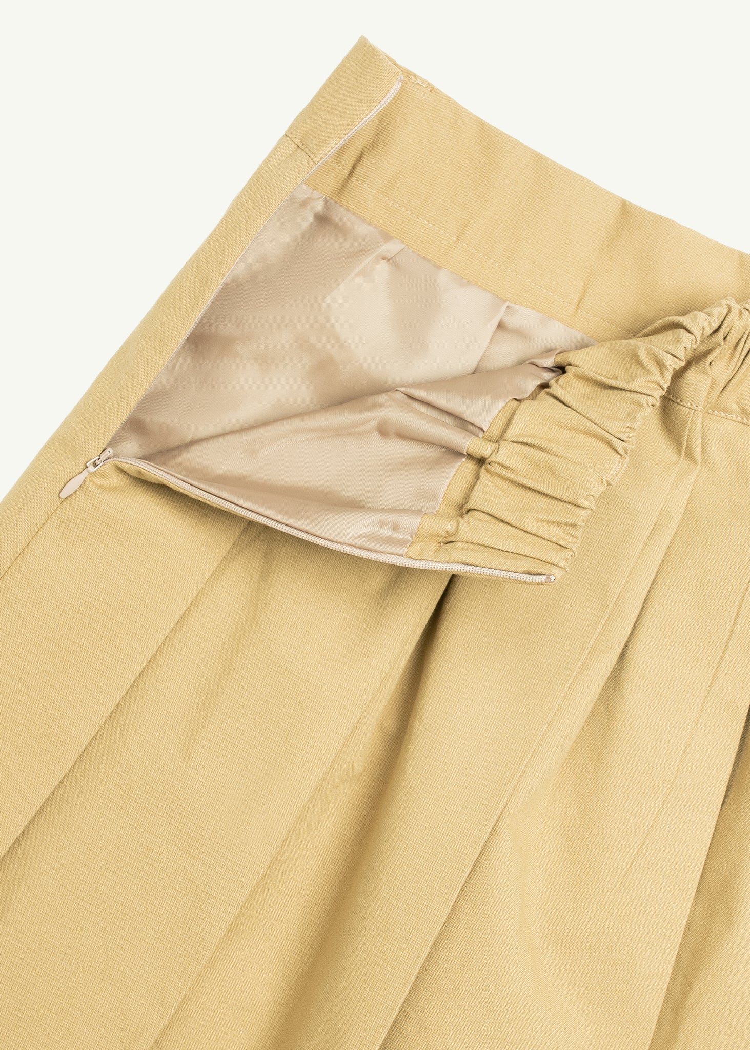 Pleated Cotton Skirt