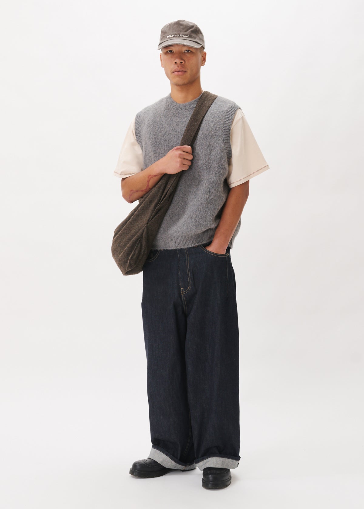Gilet en tricot d'alpaga