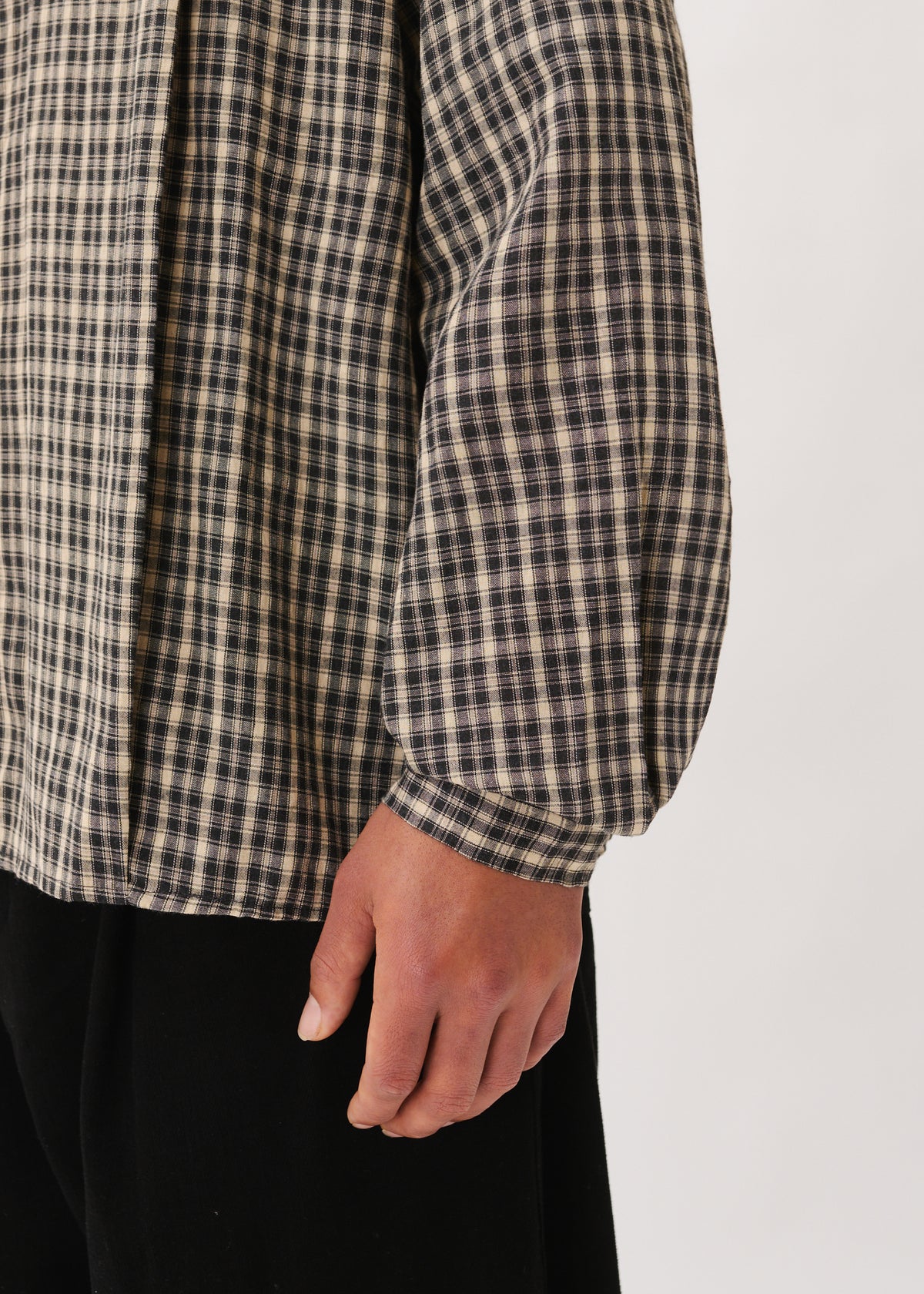 Chemise à plis carrée
