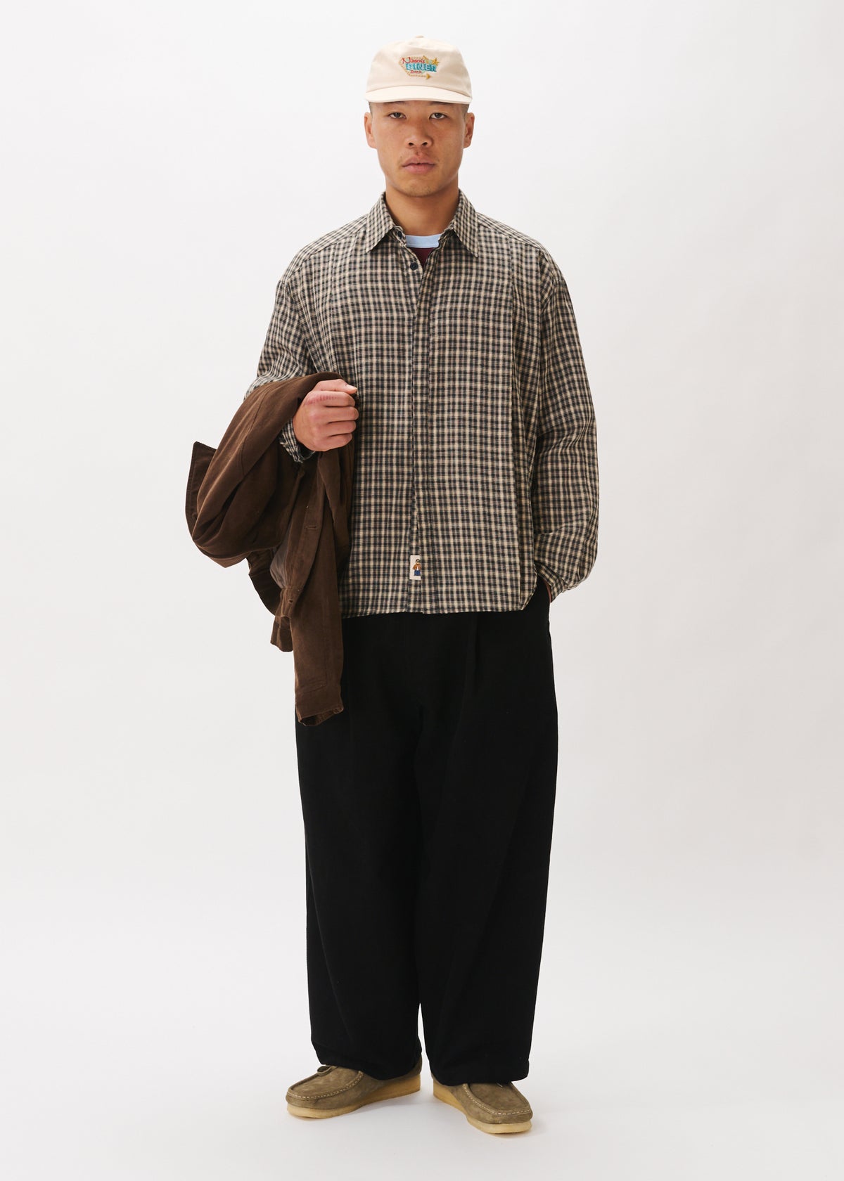 Chemise à plis carrée