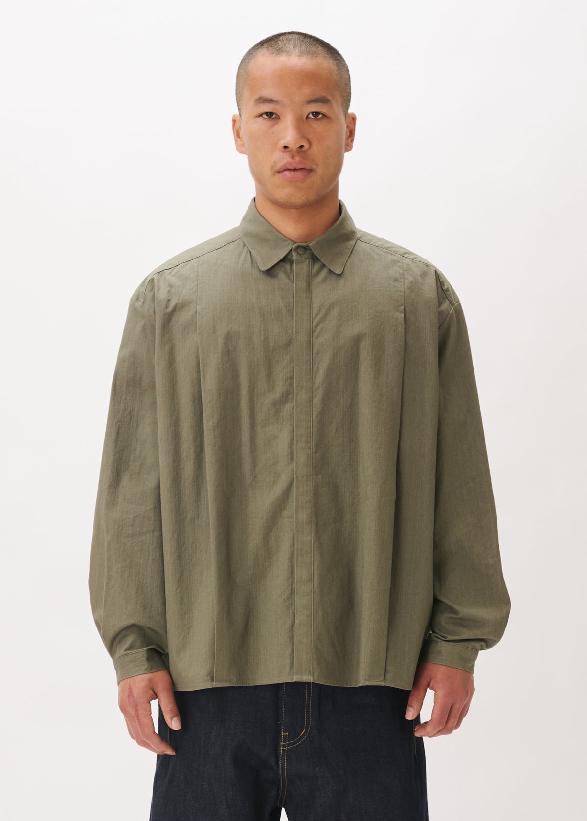 Chemise ample à plis