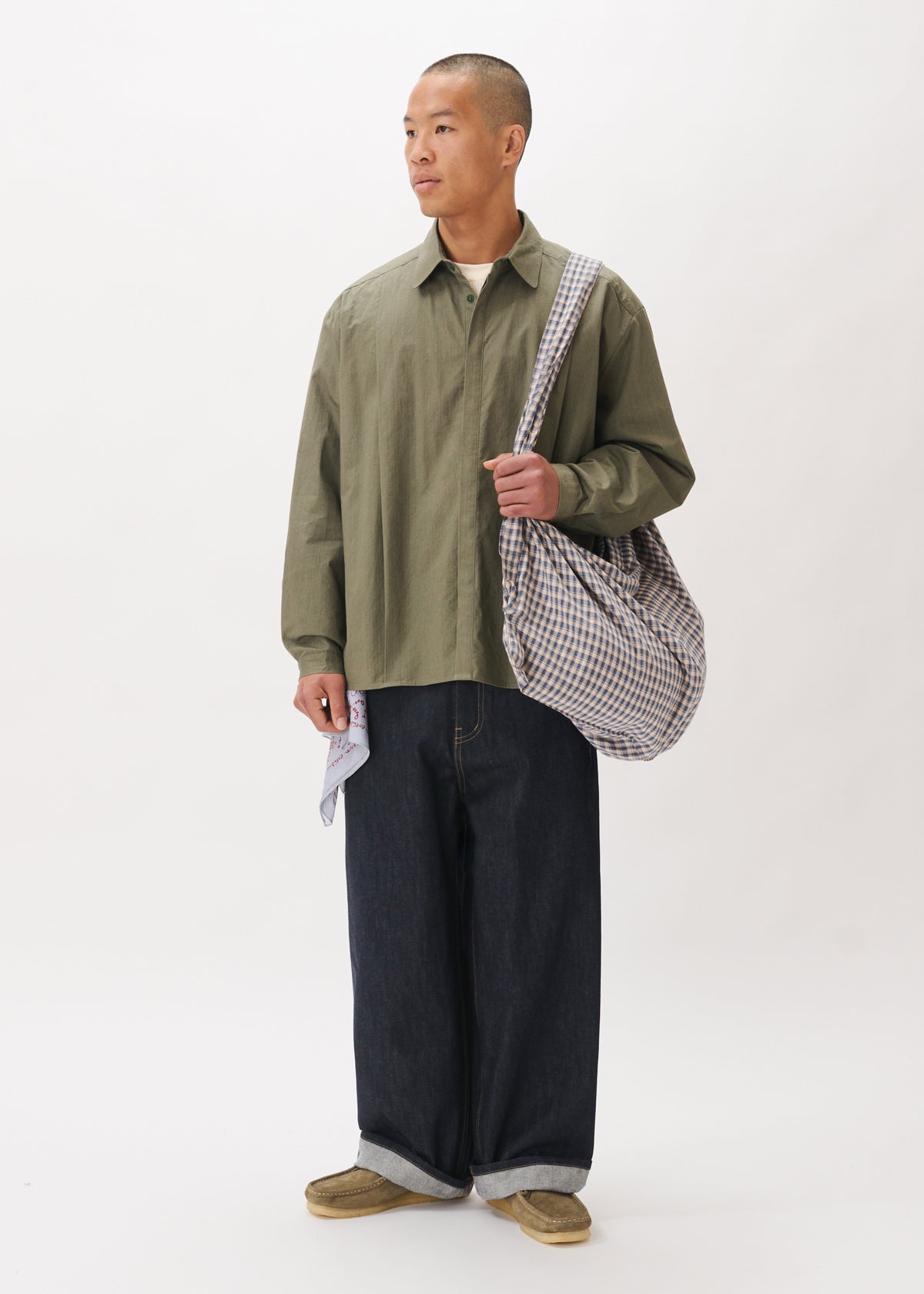 Chemise ample à plis