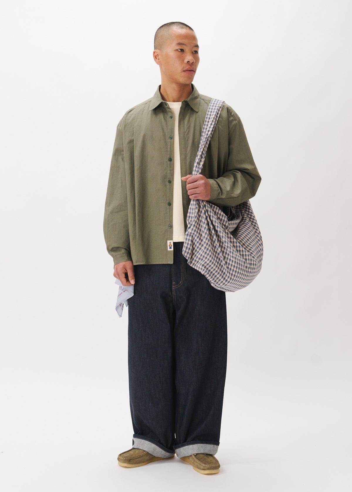 Chemise ample à plis