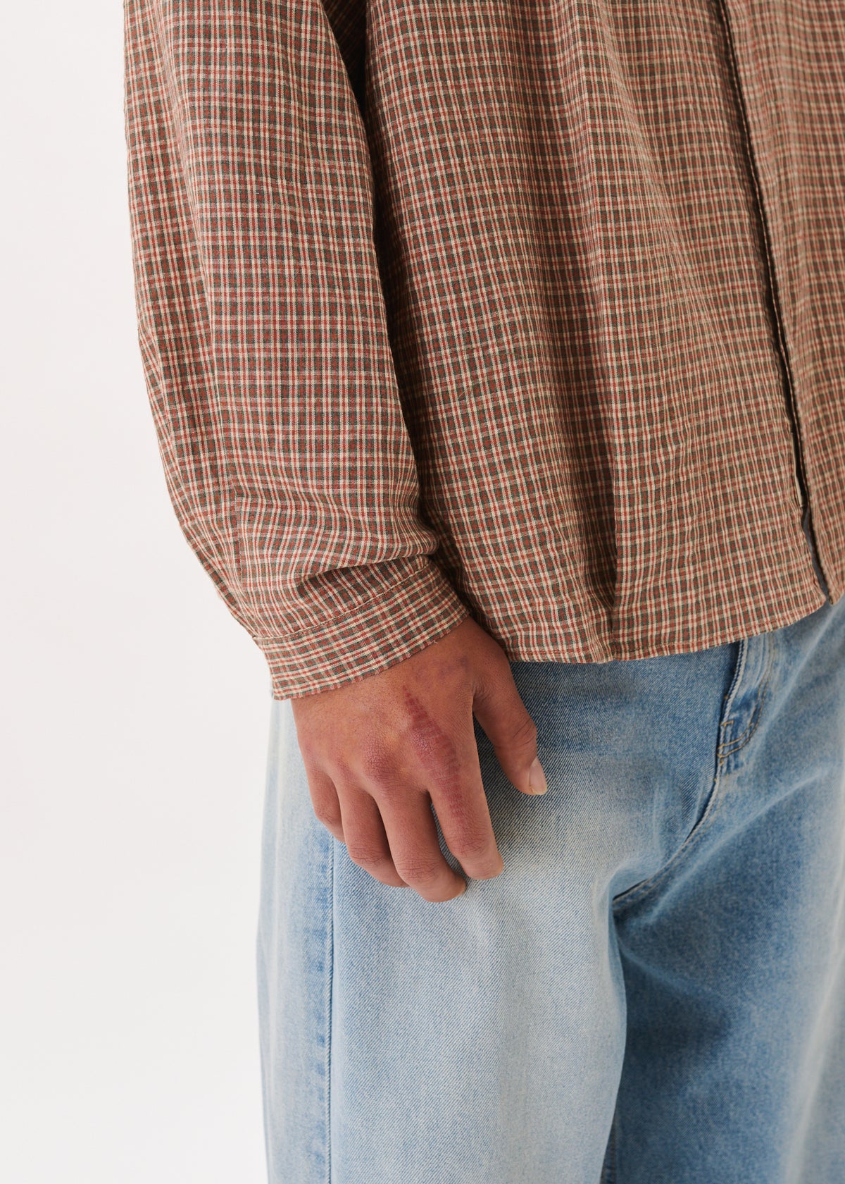 Boxy Pleated Shirt