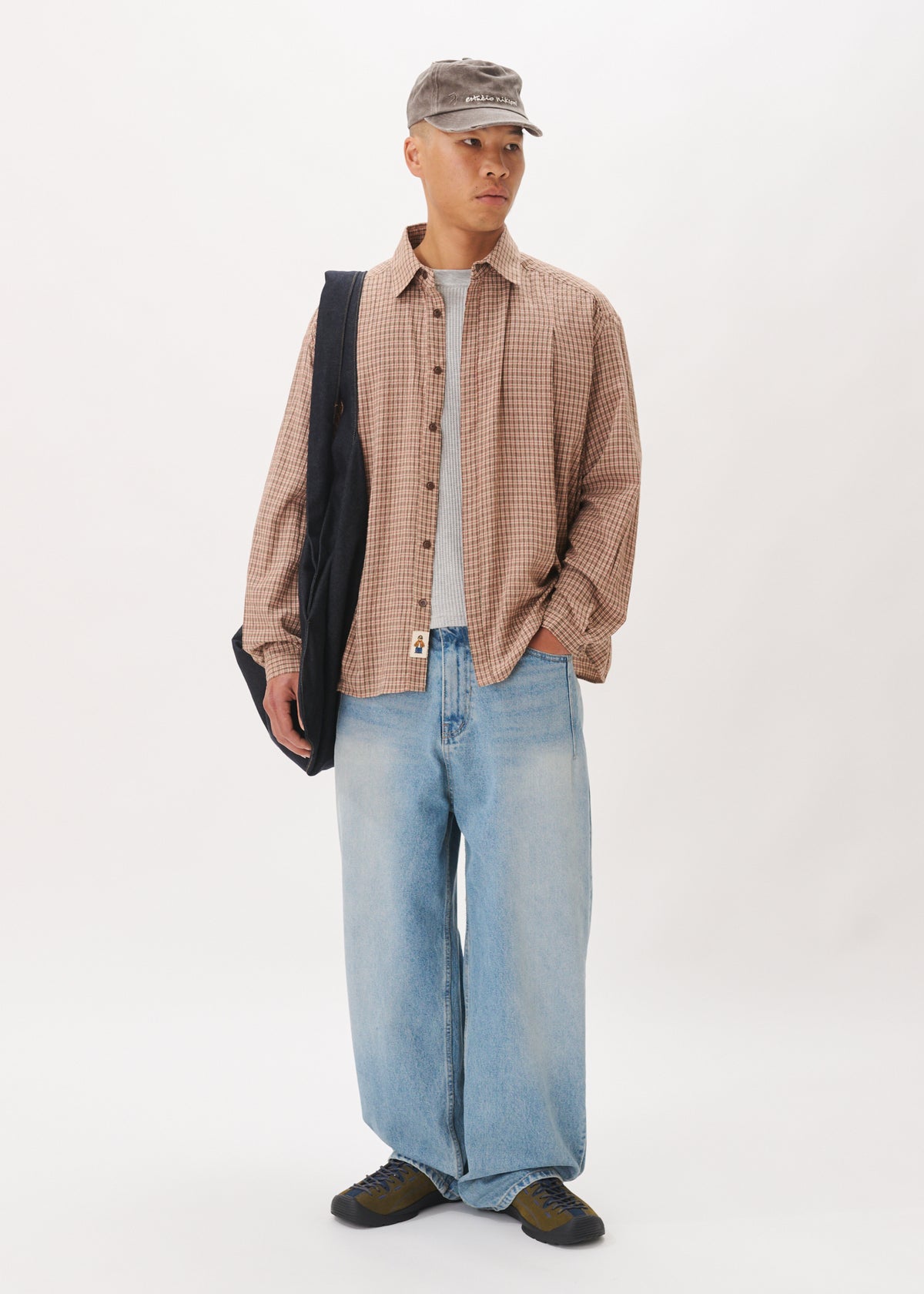 Boxy Pleated Shirt