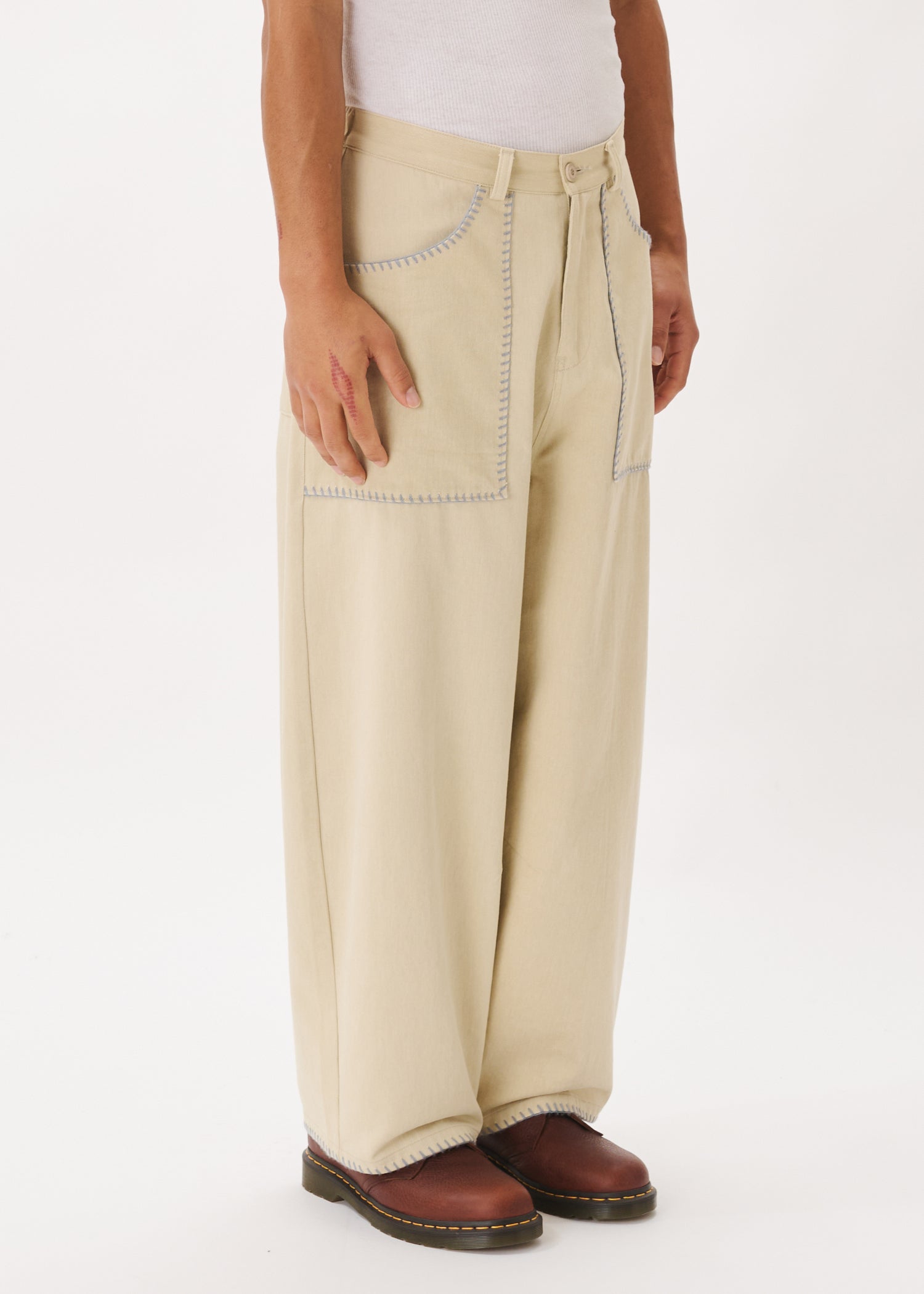 Embroidery Pocket Pants
