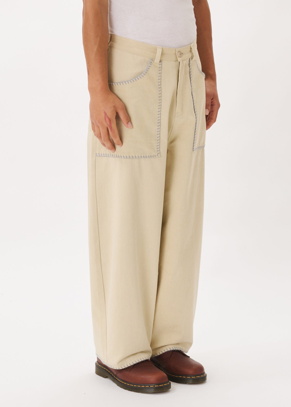 Embroidery Pocket Pants
