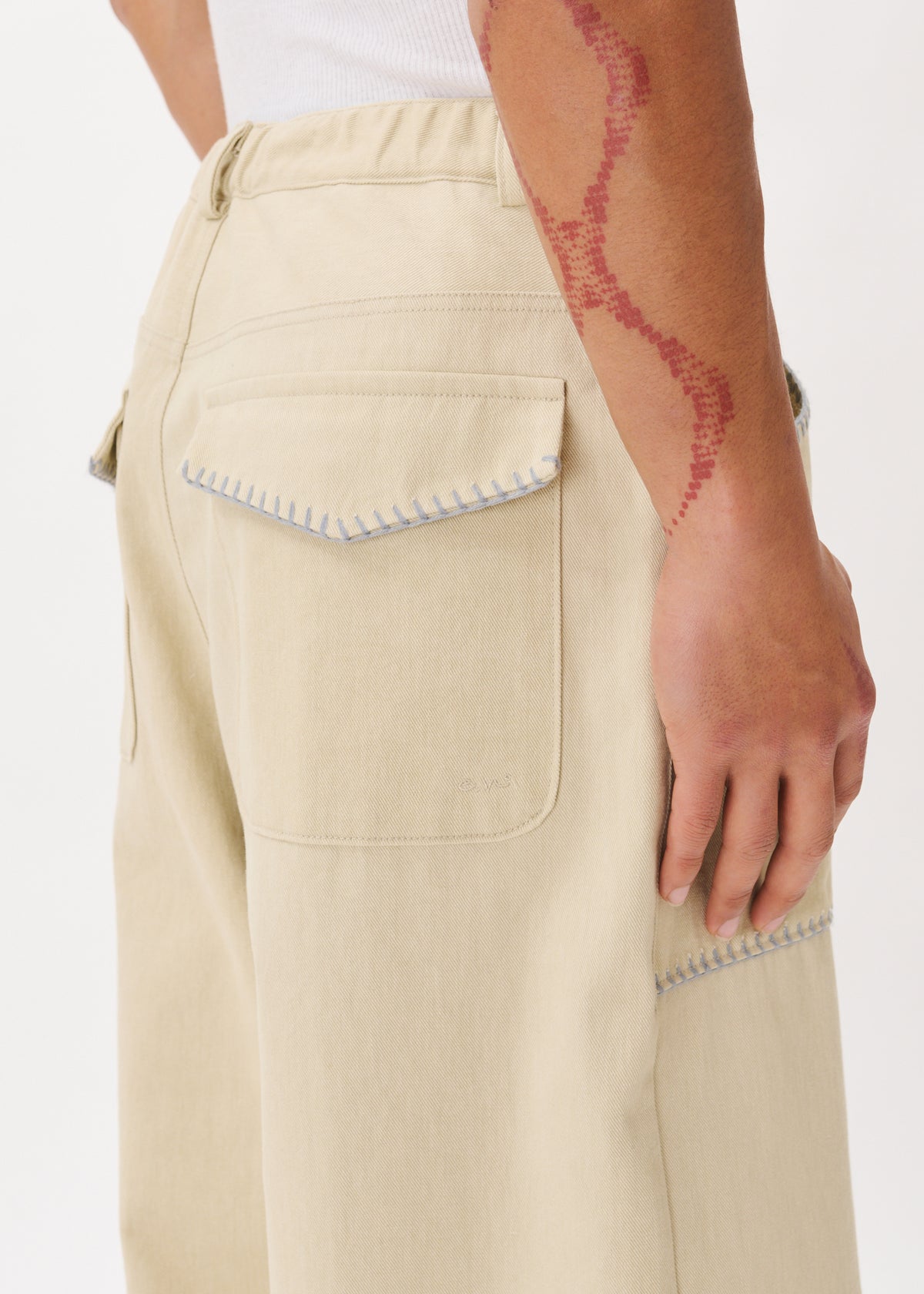 Embroidery Pocket Pants