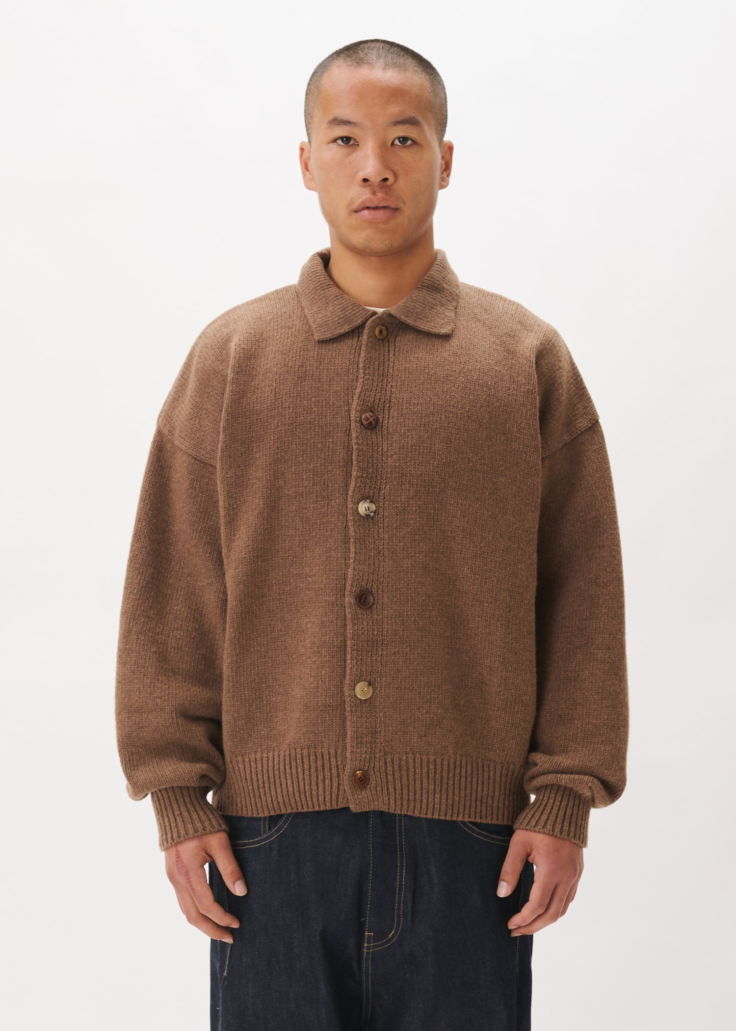 Mismatch Button Cardigan