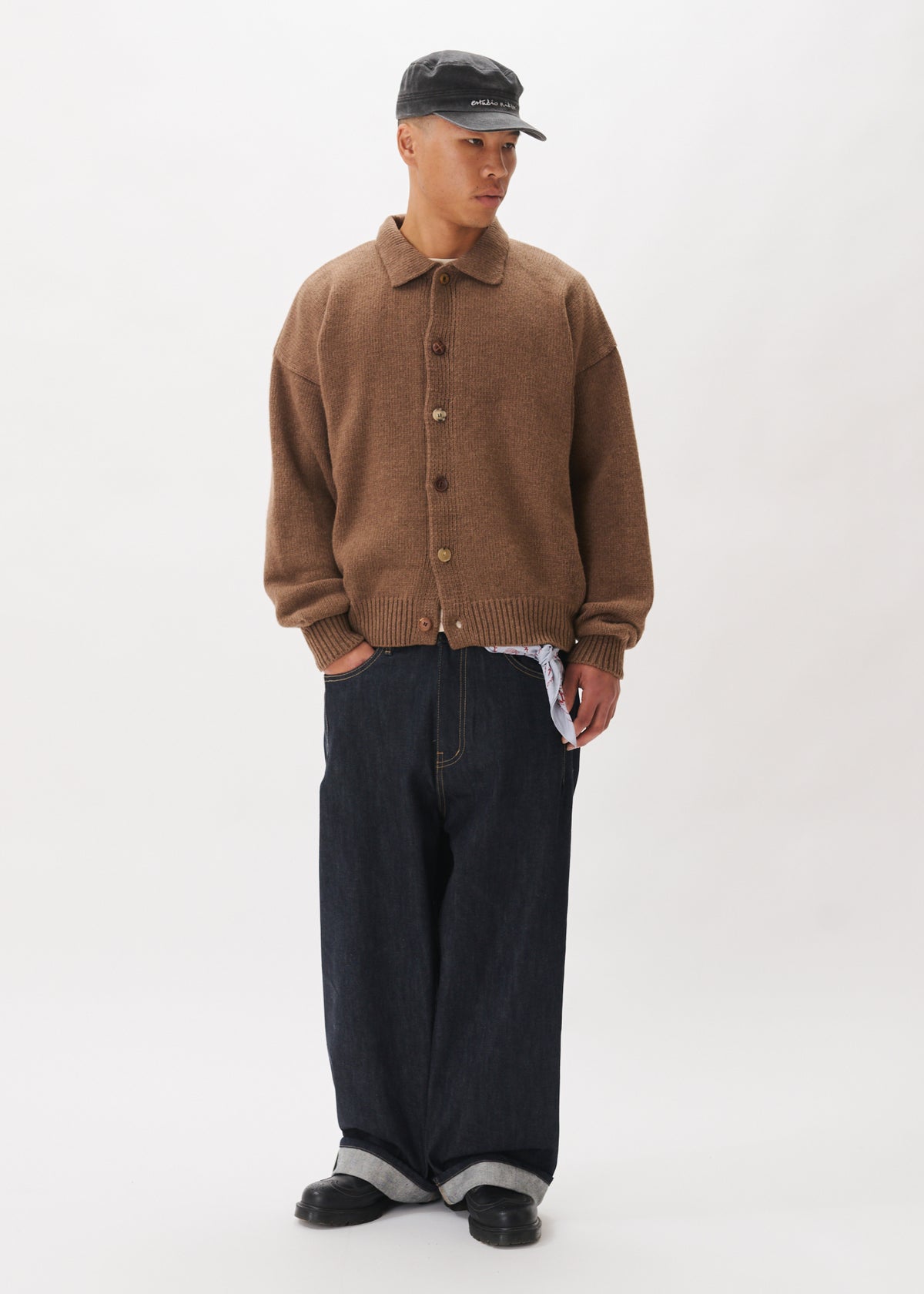 Mismatch Button Cardigan