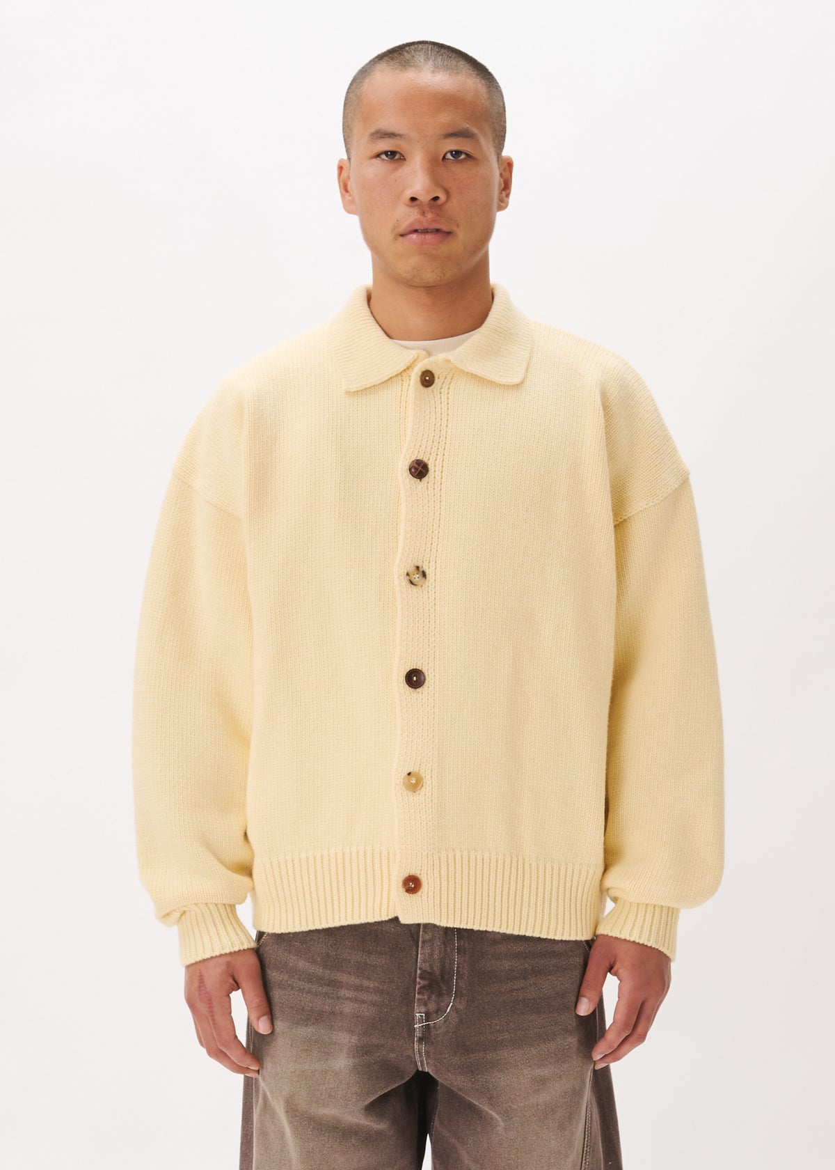 Mismatch Button Cardigan