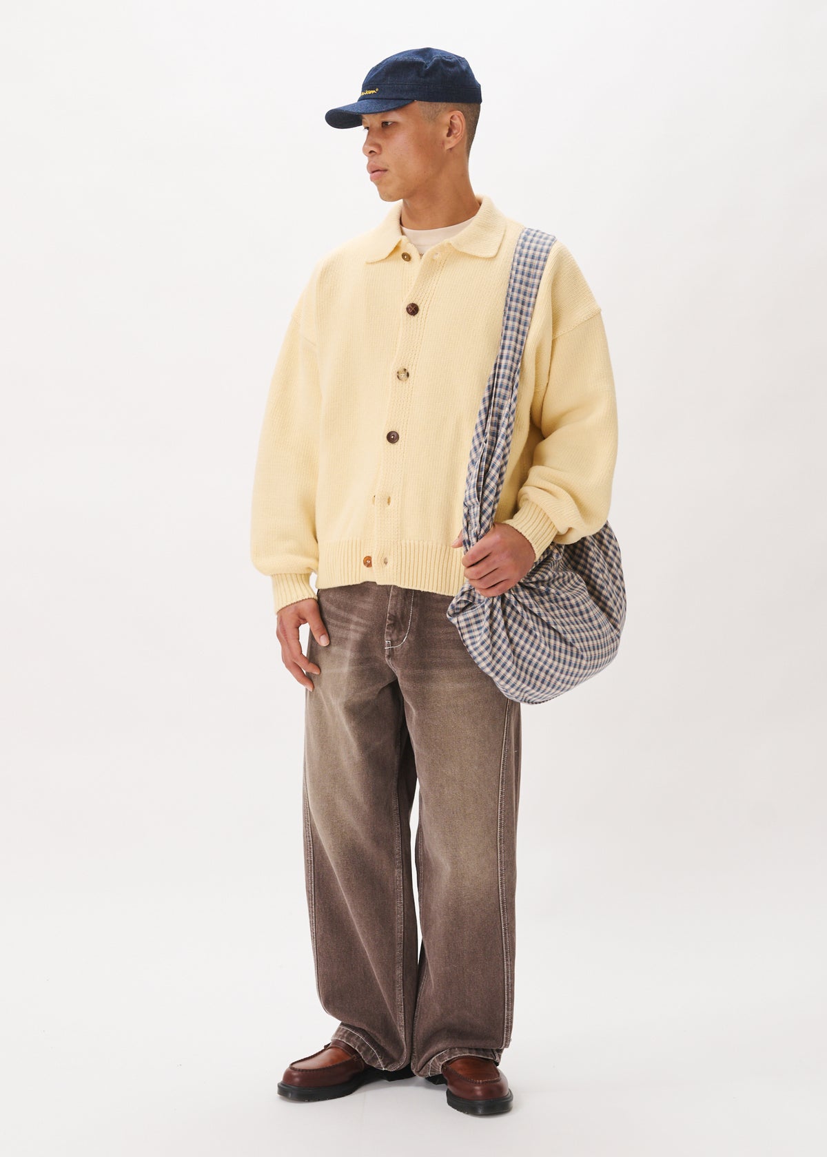 Mismatch Button Cardigan