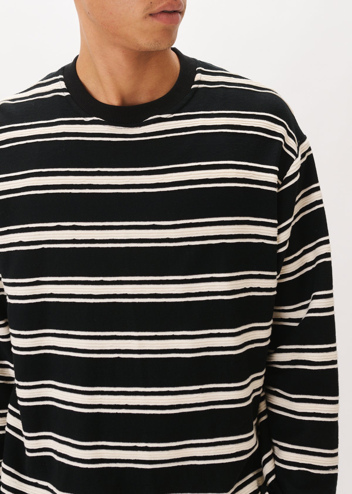 Textured Stripe Tee