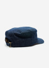 Casquette militaire en denim brut