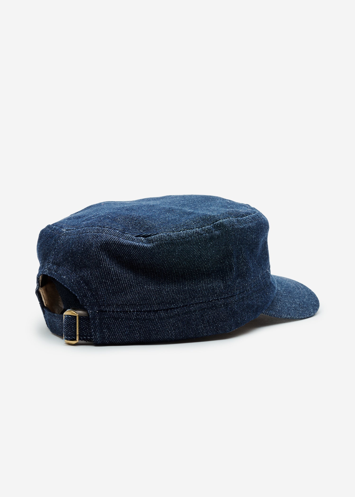 Casquette militaire en denim brut