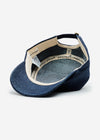 Casquette militaire en denim brut
